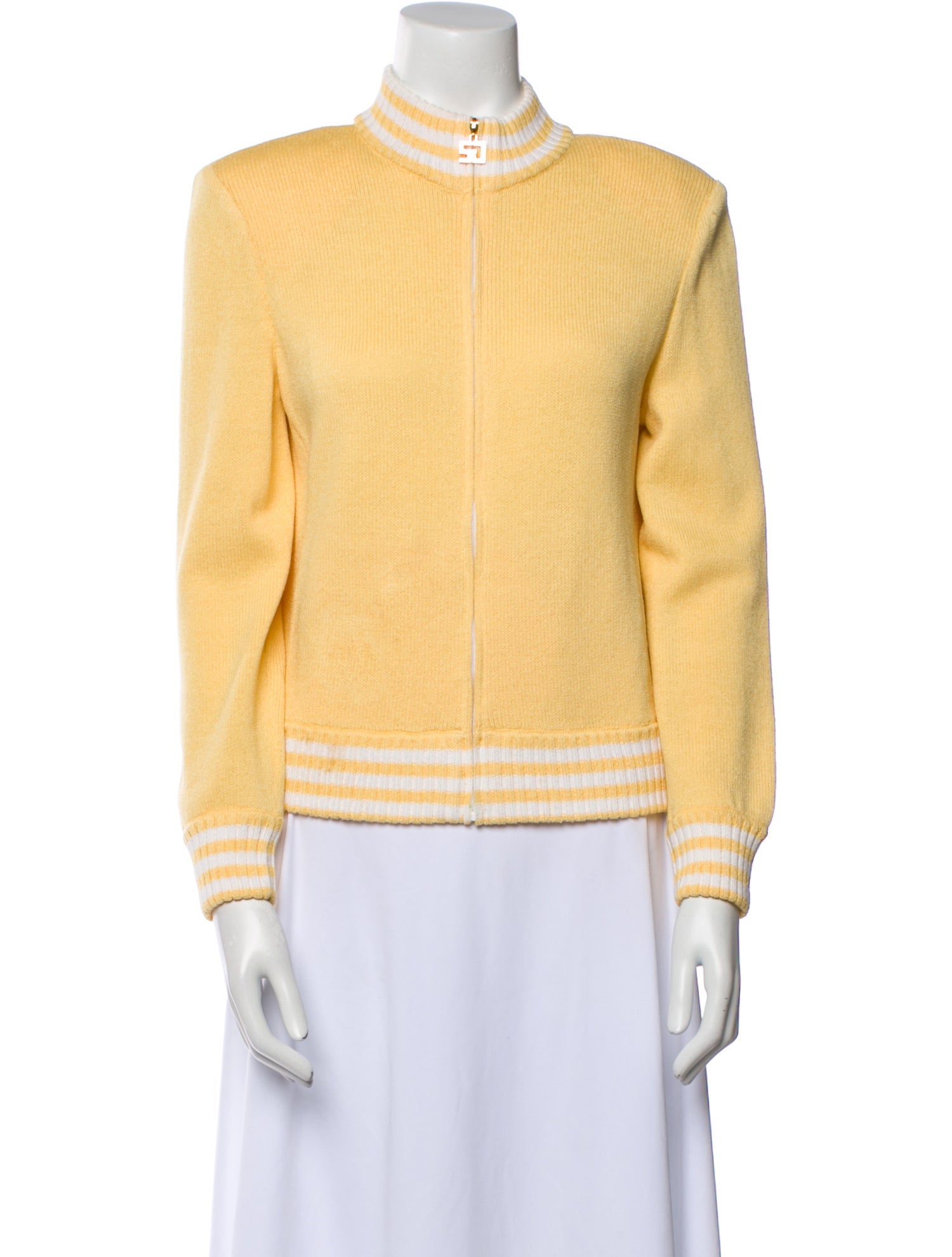 St. John Sport Wool Striped Jacket