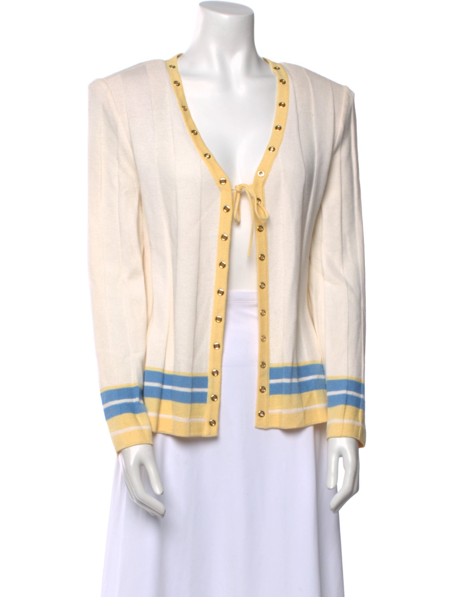 St. John Sport Wool Striped Sweater