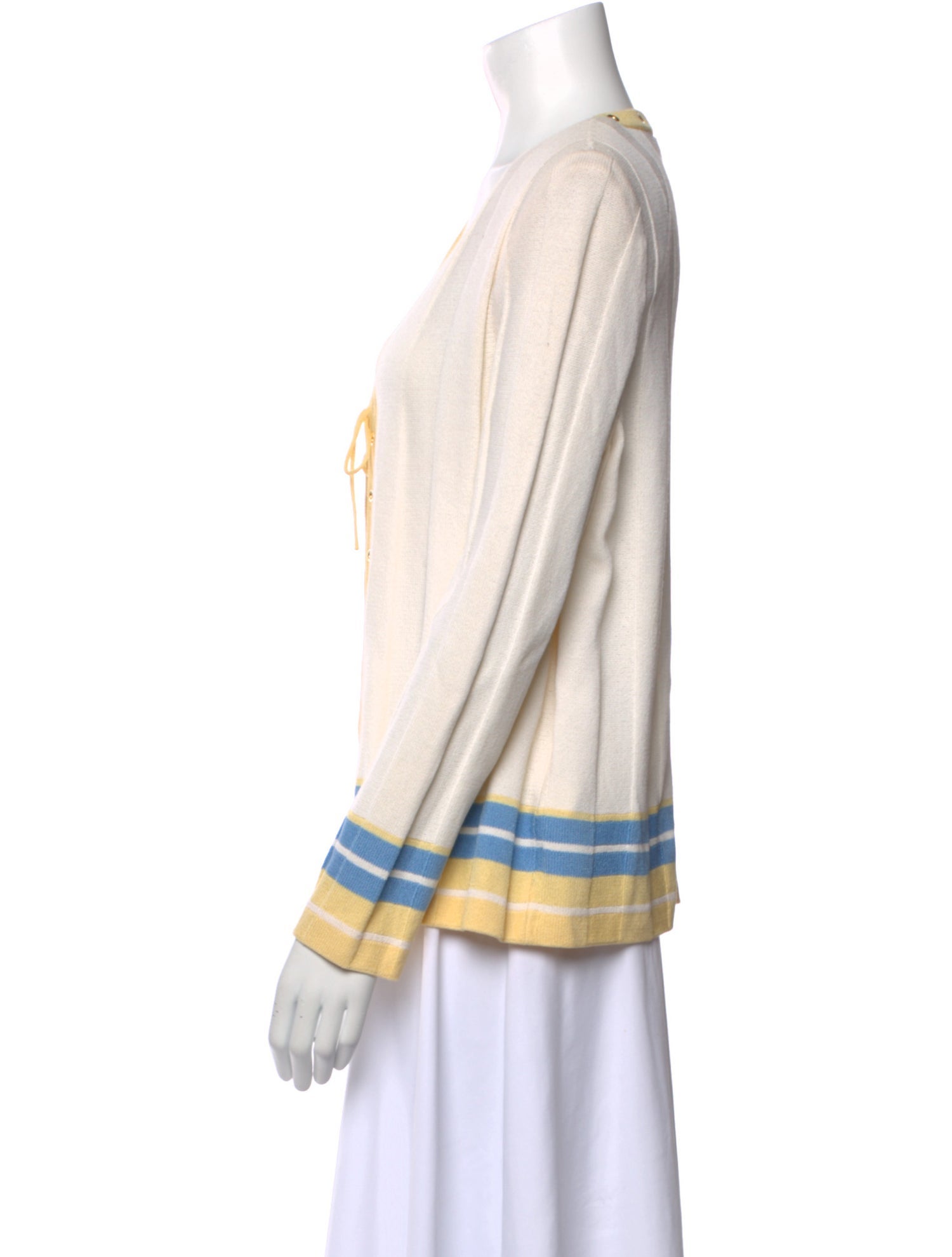 St. John Sport Wool Striped Sweater