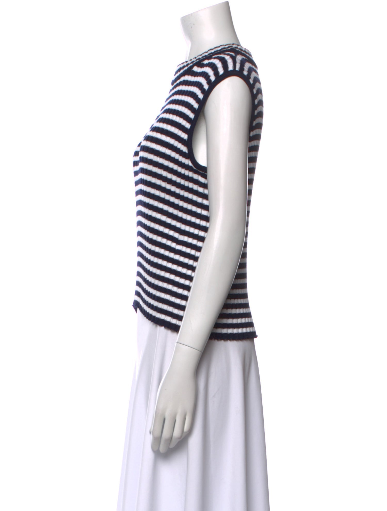 St. John Sport Wool Striped Sweater