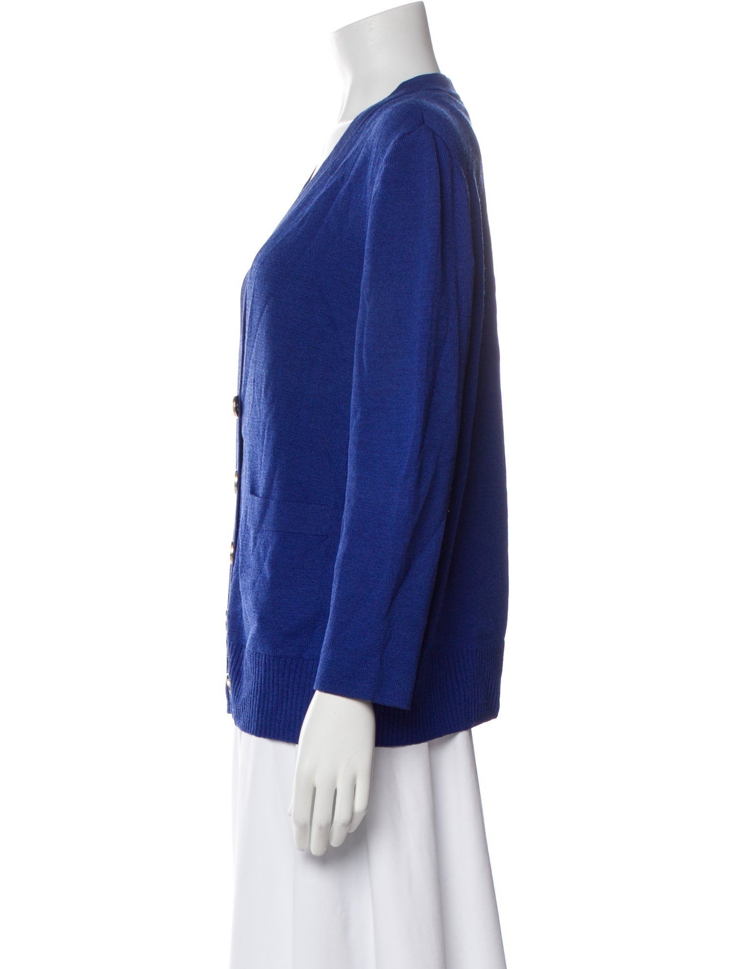 St. John Sport Wool V-Neck Sweater