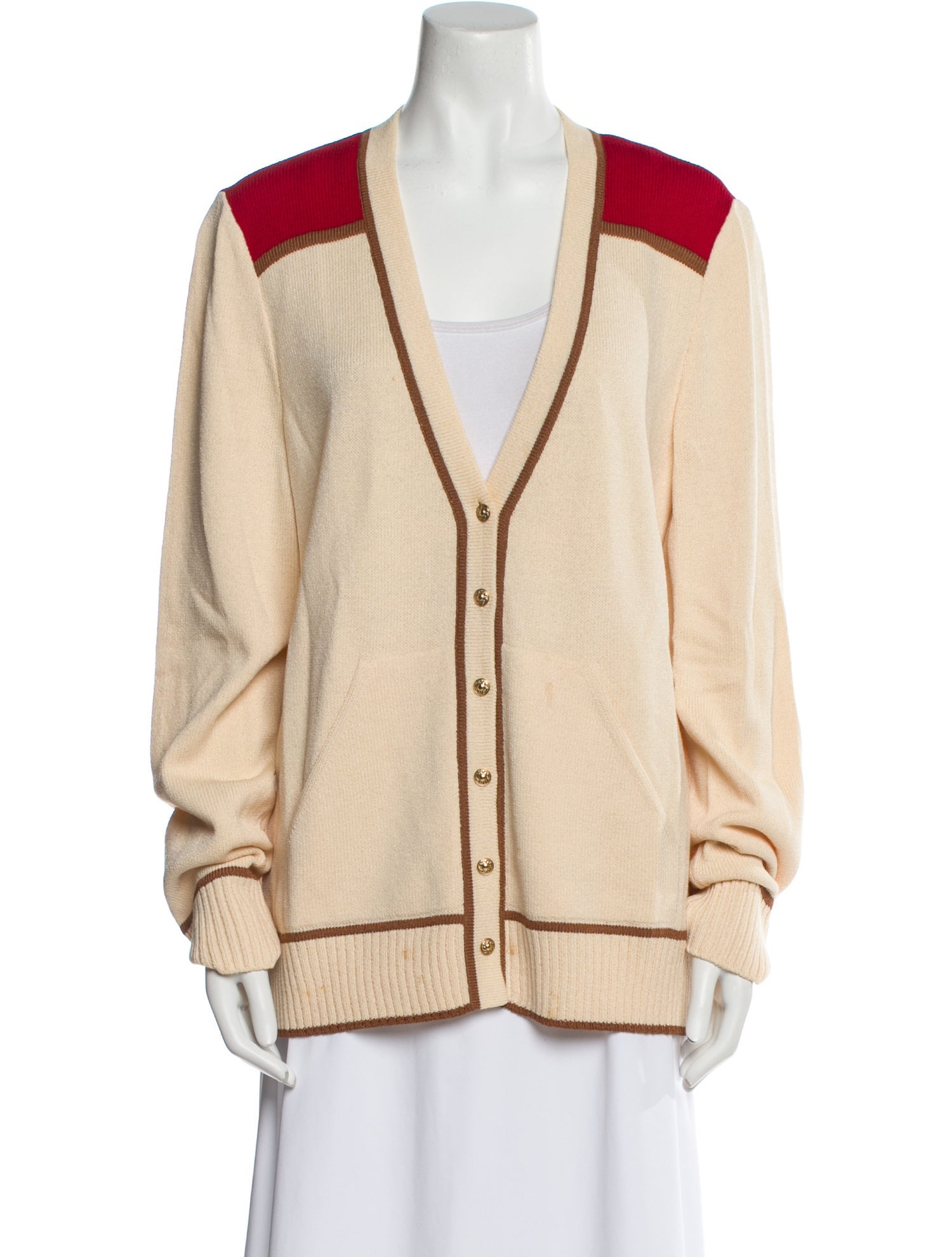 St. John Sport Wool Colorblock Pattern Jacket