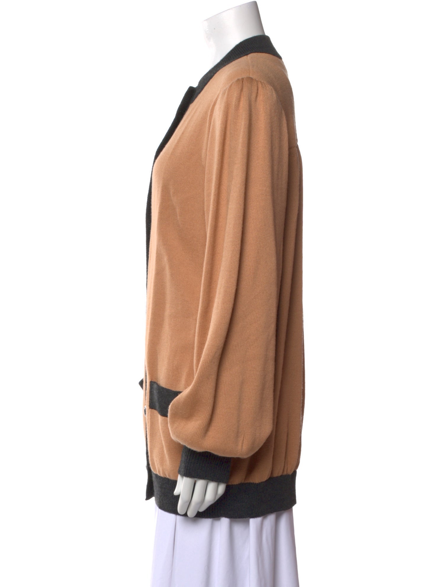 St. John Sport Colorblock Pattern Crew Neck Sweater