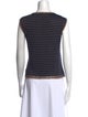 St. John Sport Striped V-Neck Sweater