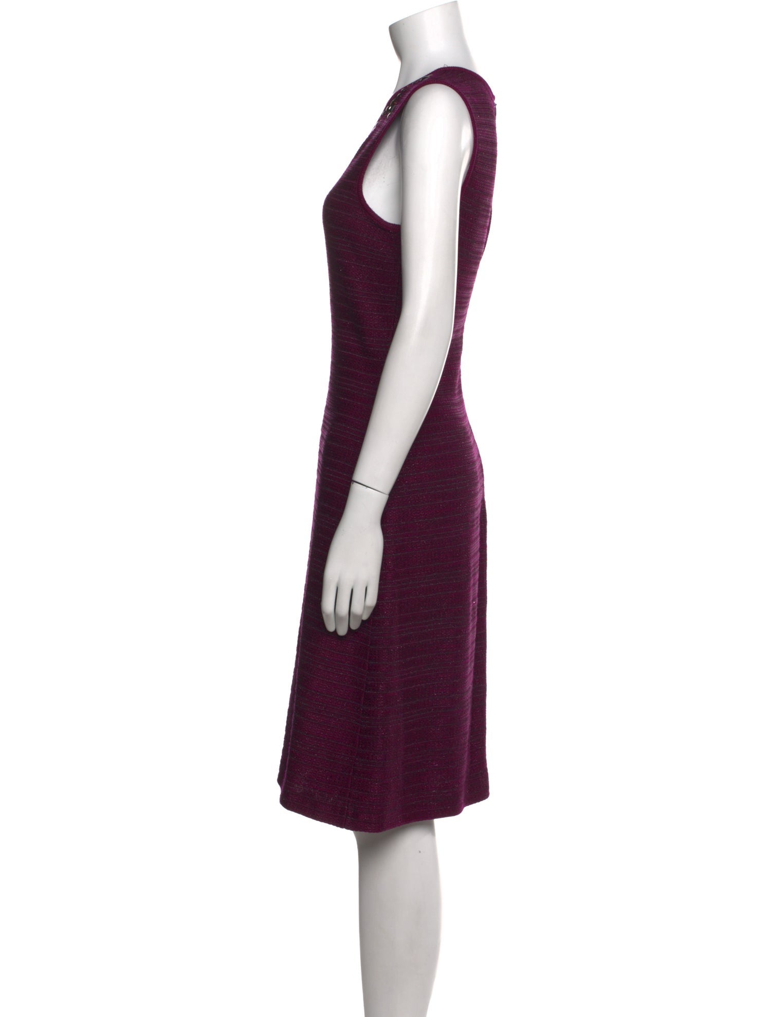 St. John Sport Scoop Neck Knee-Length Dress
