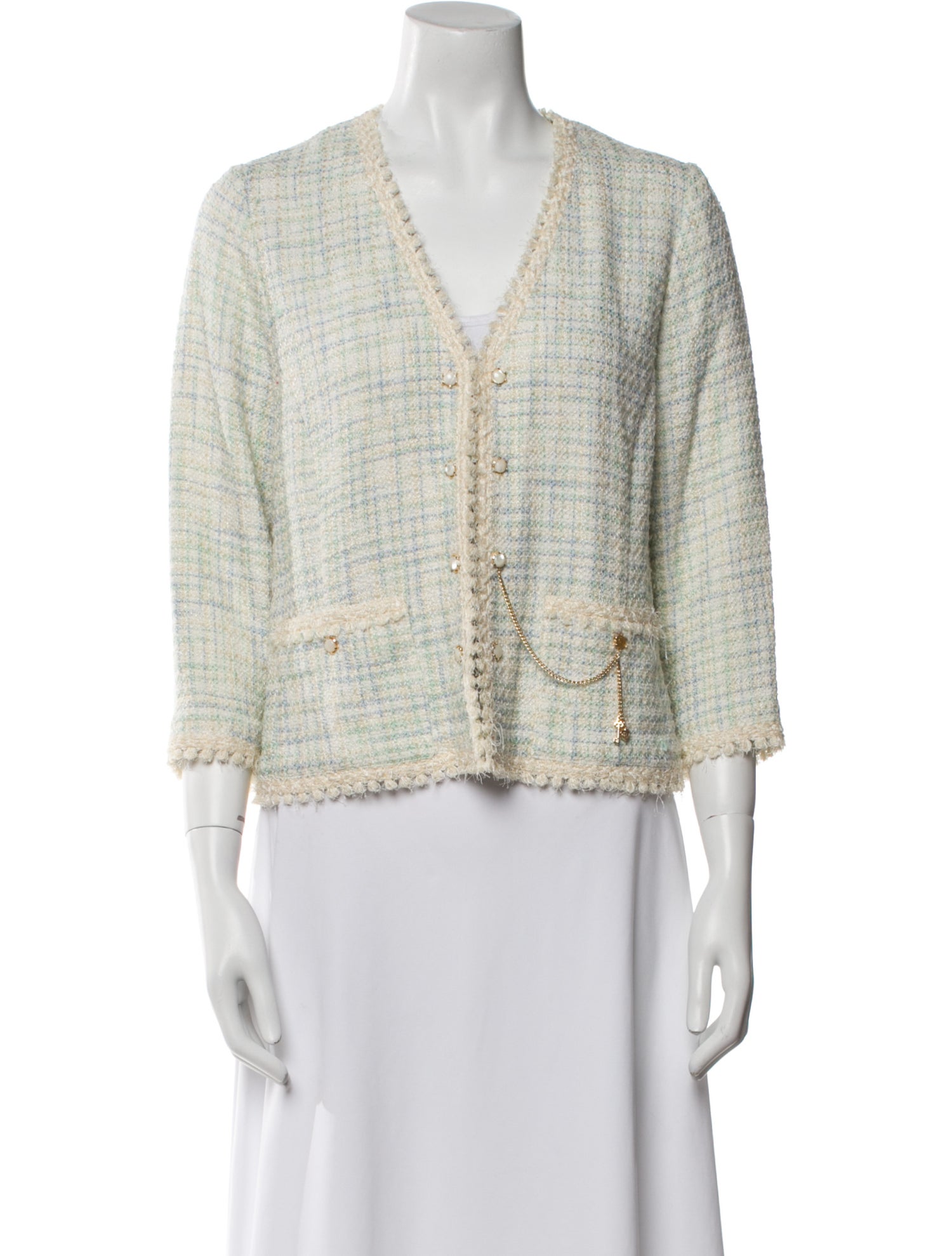 St. John Sport Tweed Tweed Pattern Evening Jacket