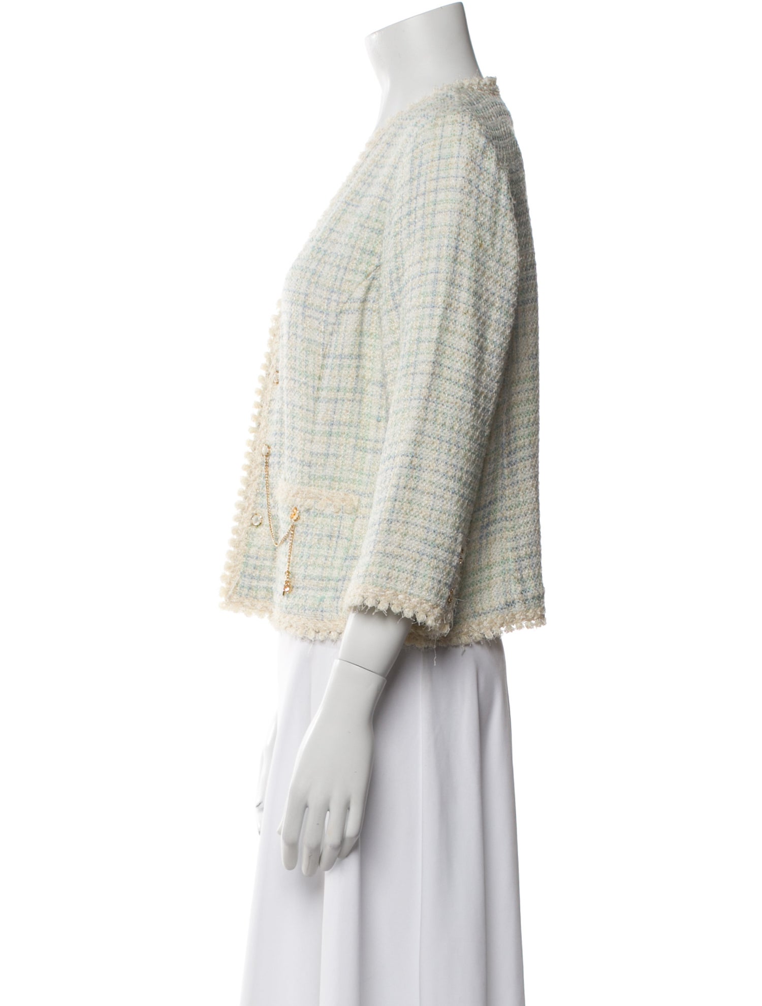 St. John Sport Tweed Tweed Pattern Evening Jacket