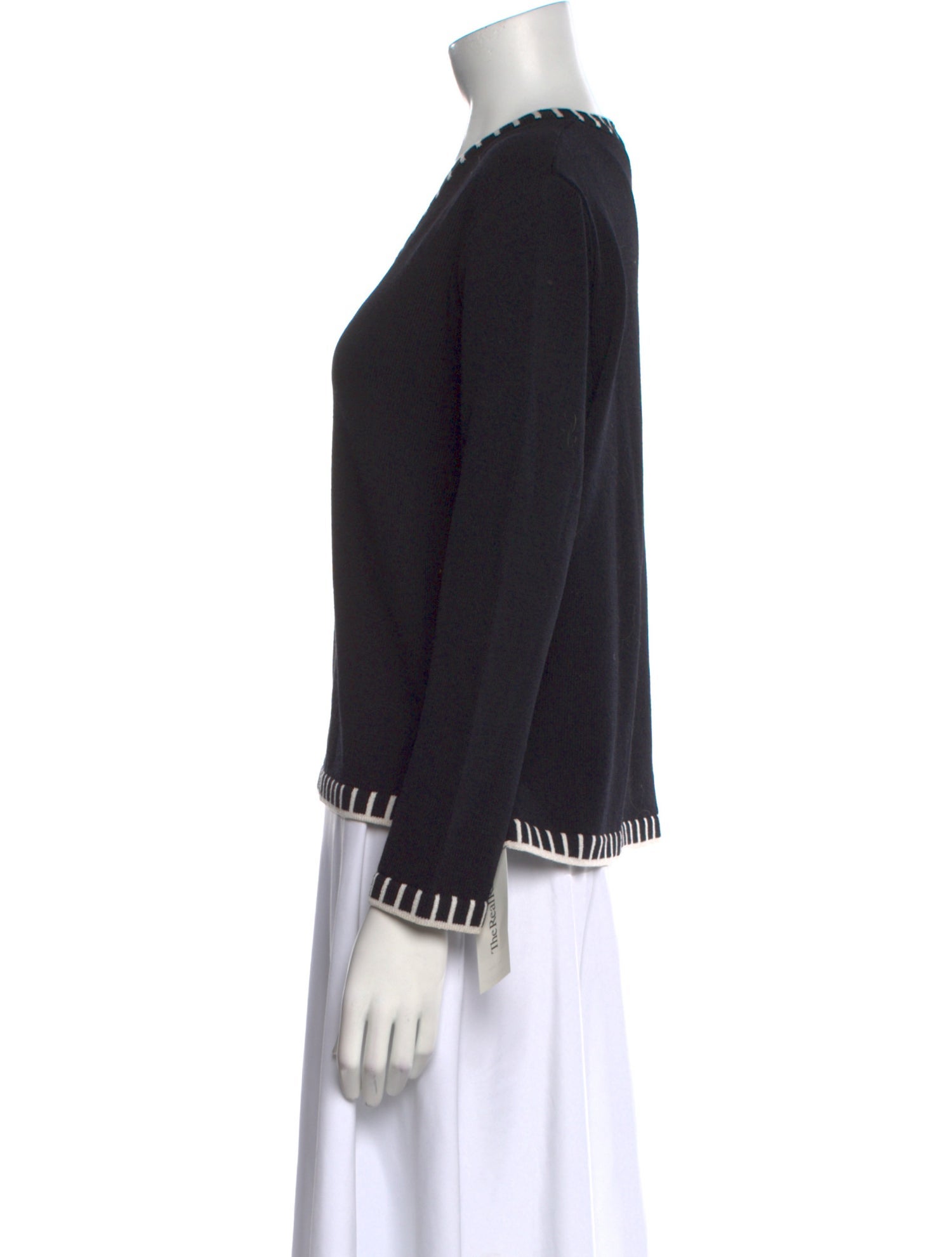 St. John Sport Wool V-Neck Sweater