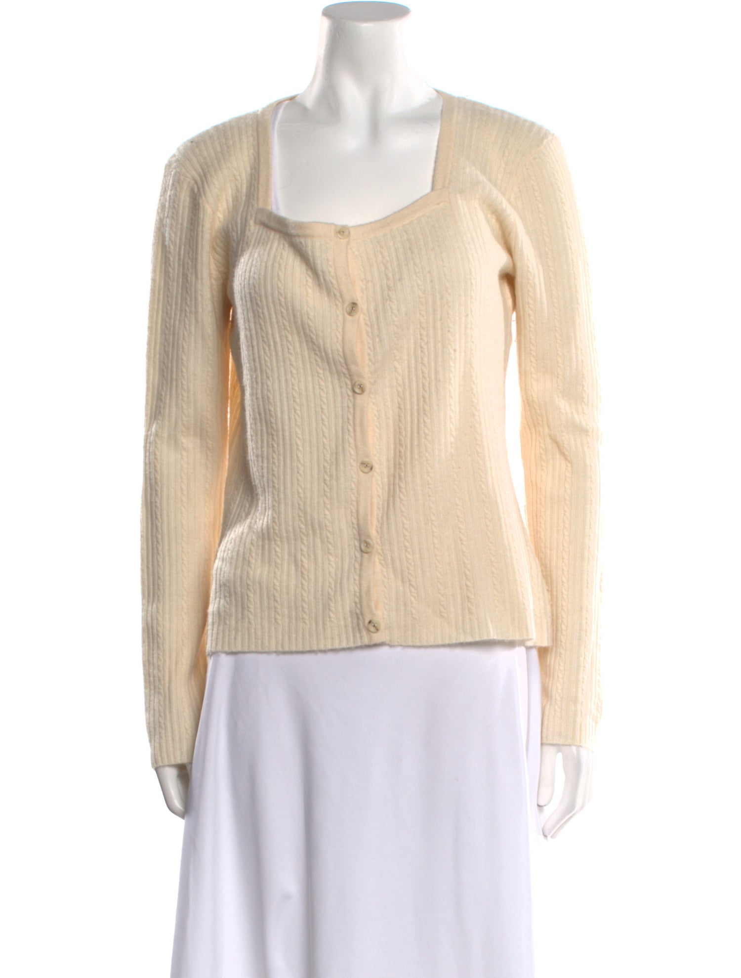 St. John Sport Cashmere Square Neckline Sweater