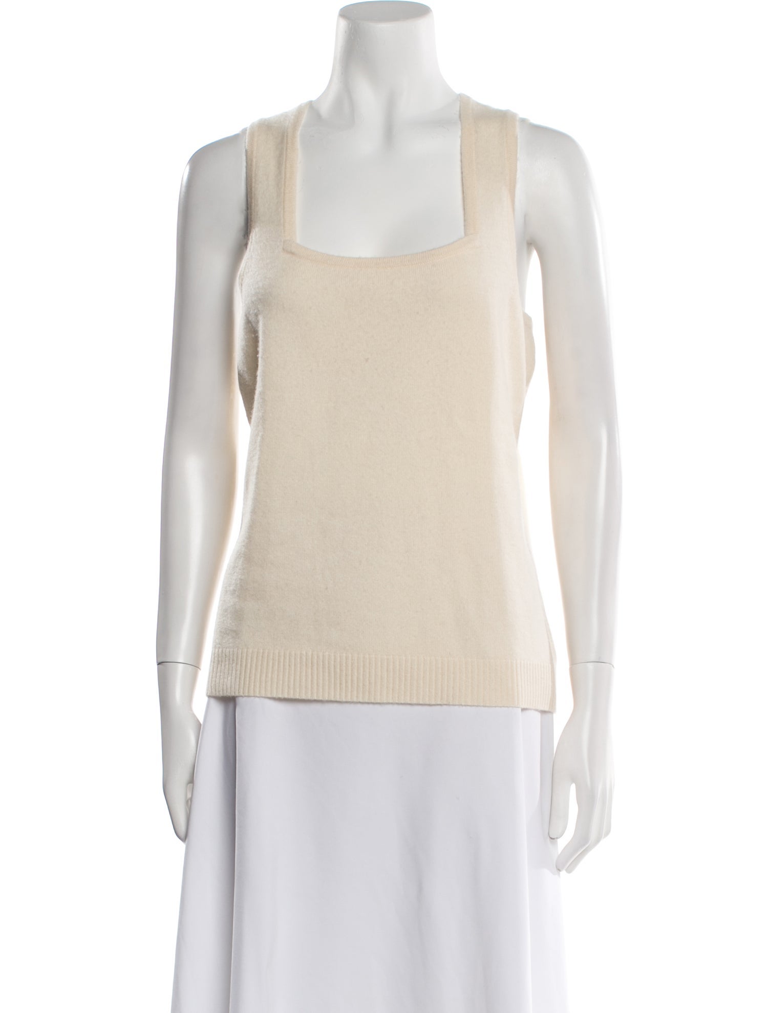 St. John Sport Cashmere Square Neckline Sweater