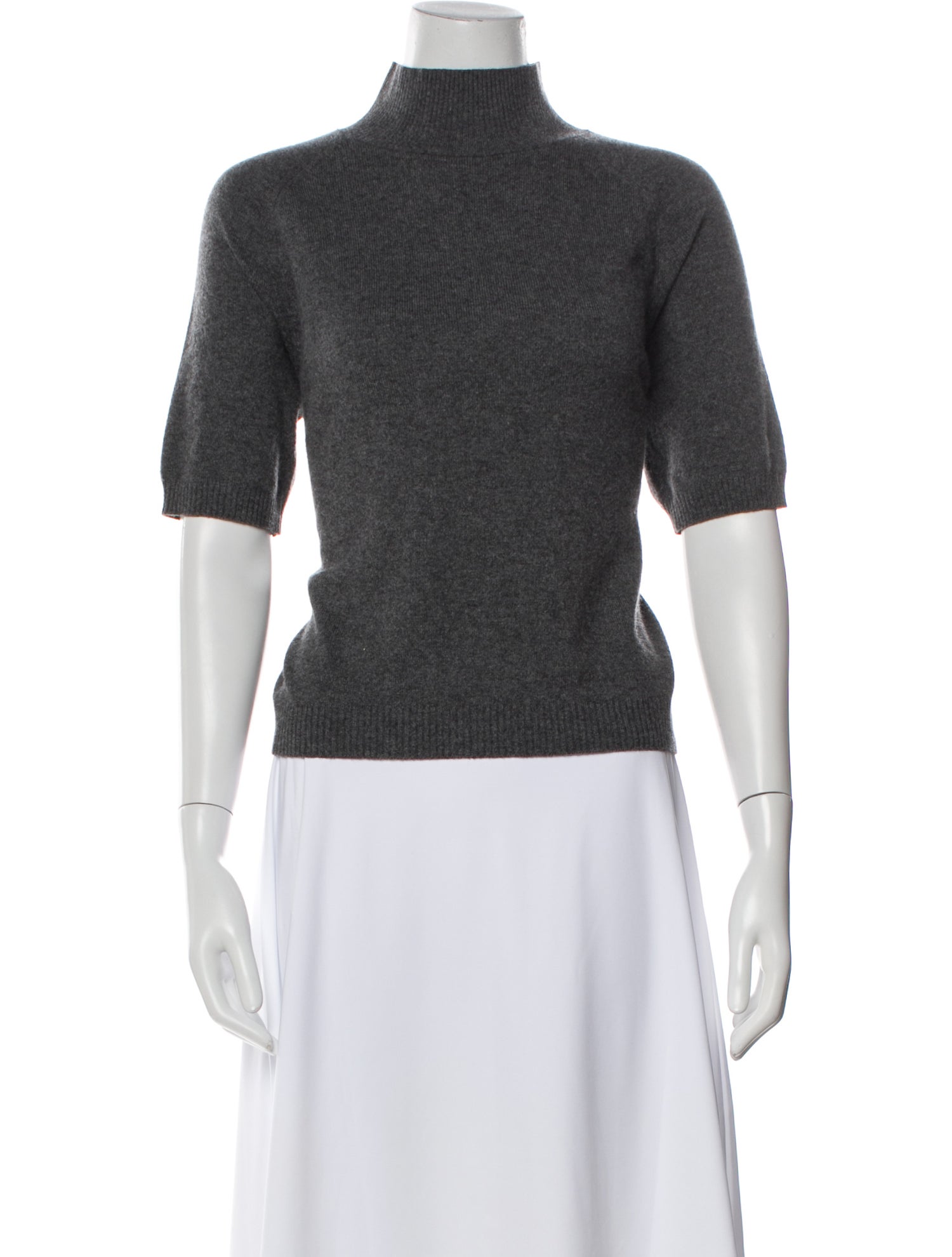 St. John Sport Cashmere Mock Neck Sweater