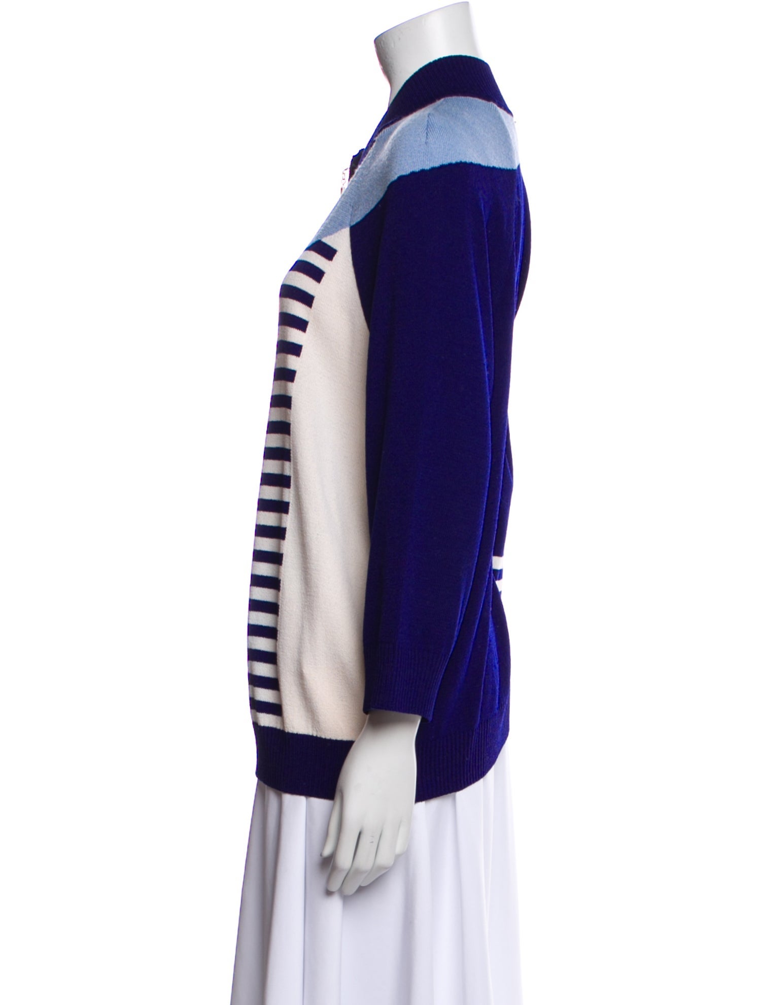 St. John Sport Wool Striped Jacket