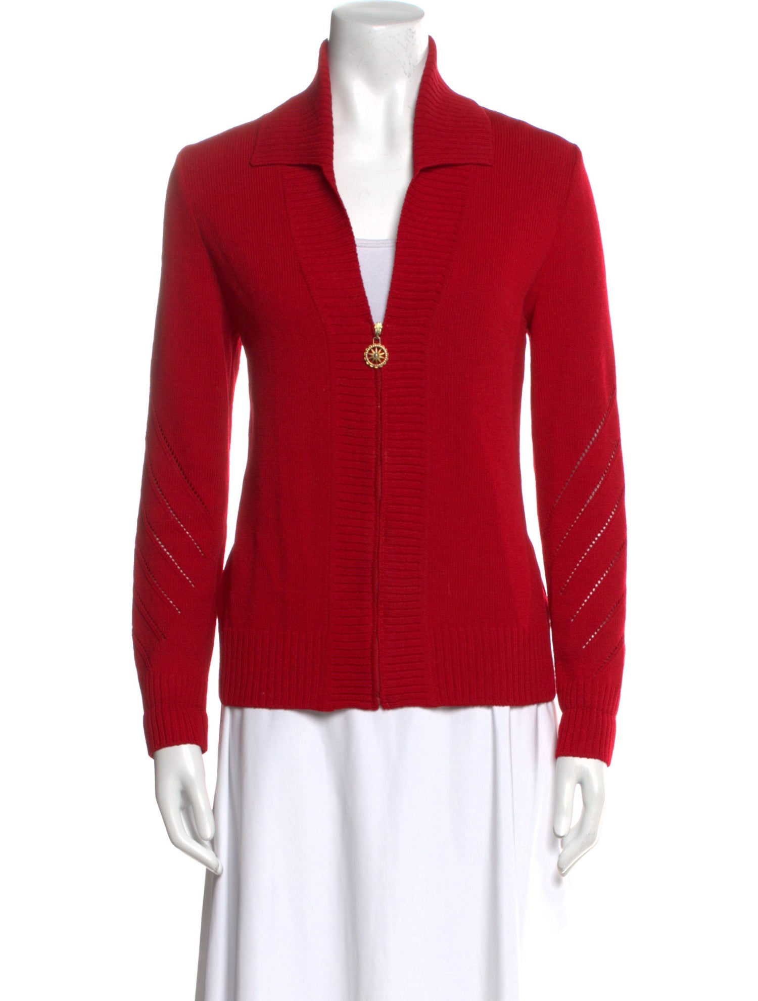 St. John Sport Wool V-Neck Sweater