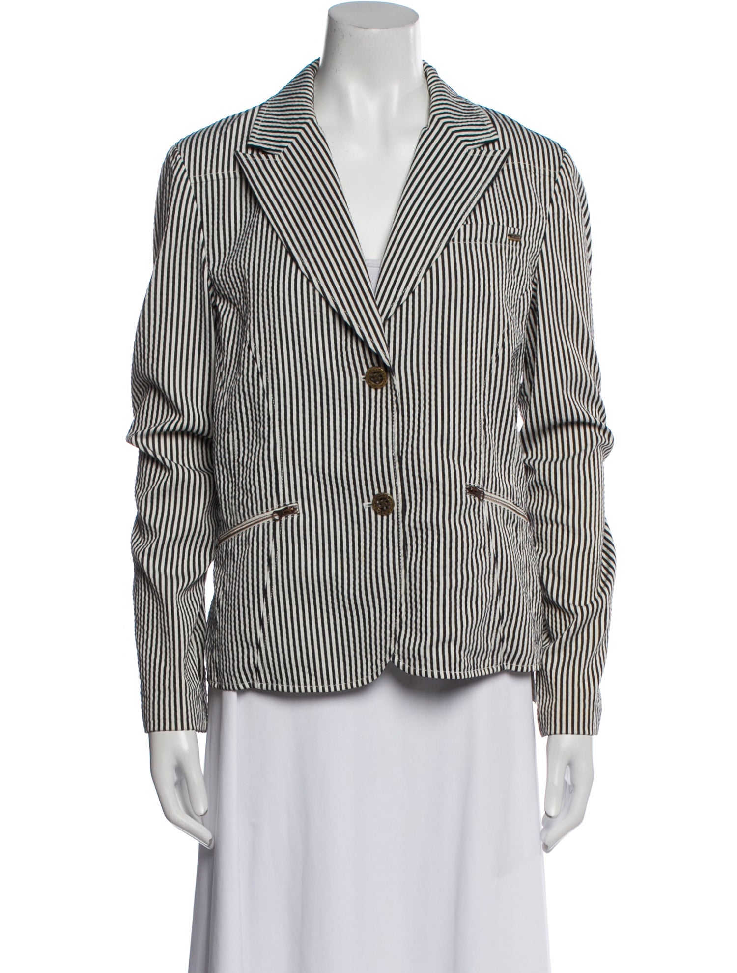 St. John Sport Striped Blazer
