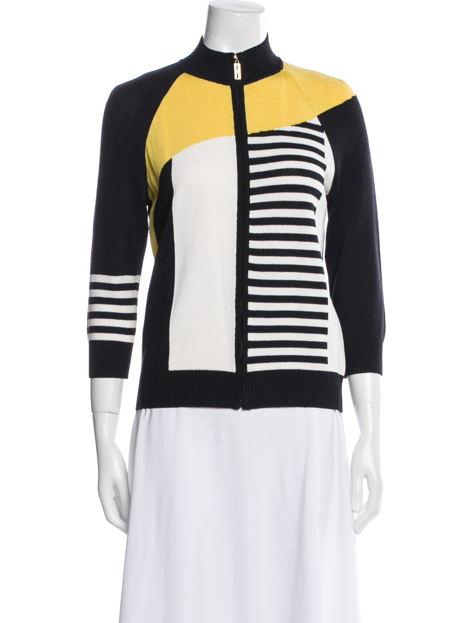 St. John Sport Wool Striped Jacket