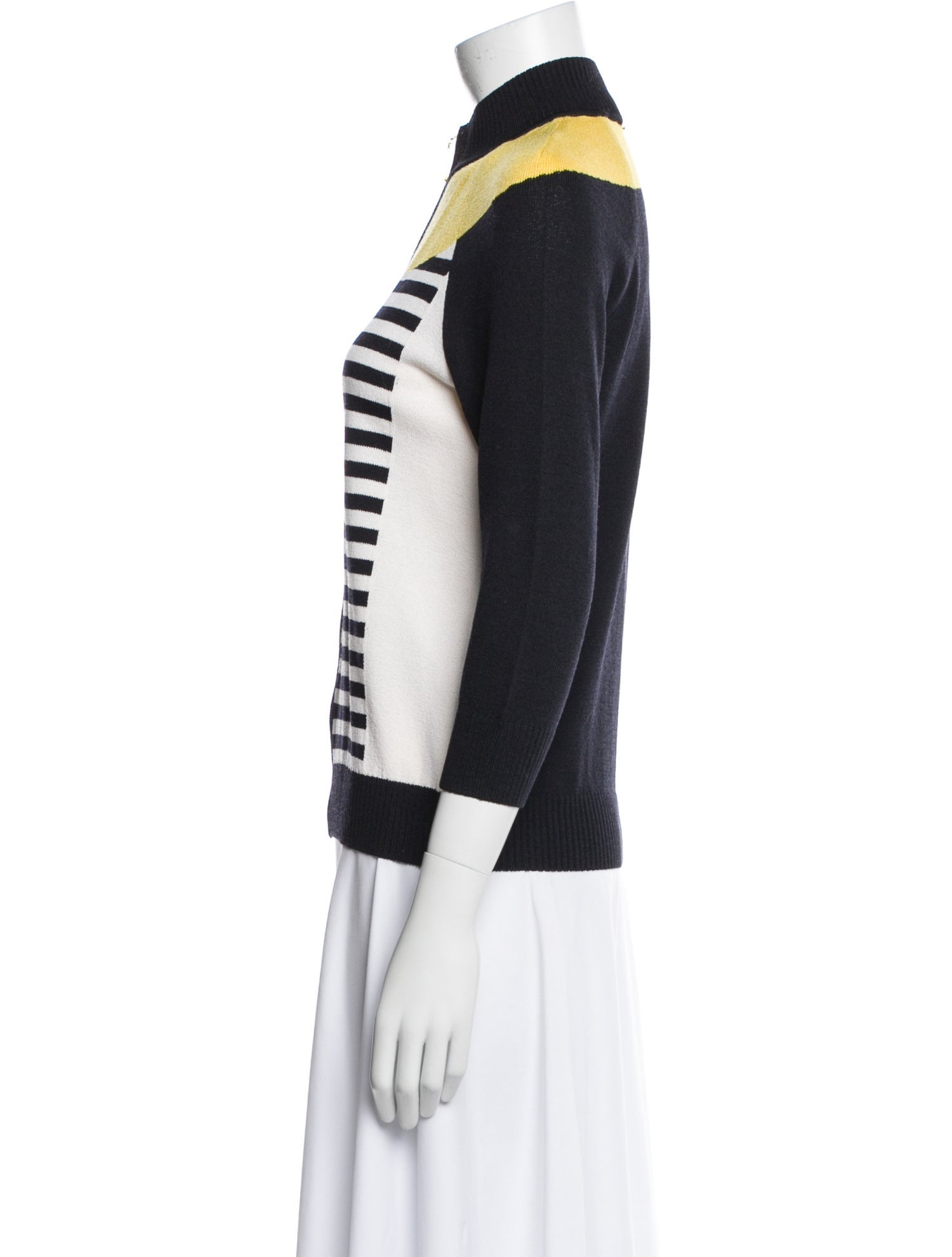 St. John Sport Wool Striped Jacket