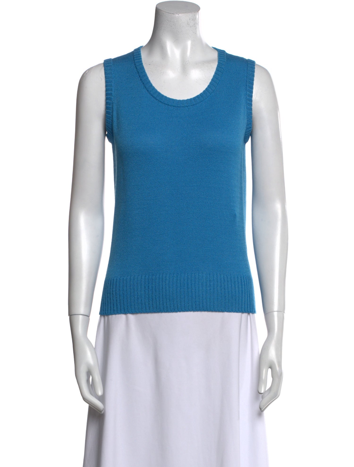 St. John Sport Wool Scoop Neck Sweater w/ Tags