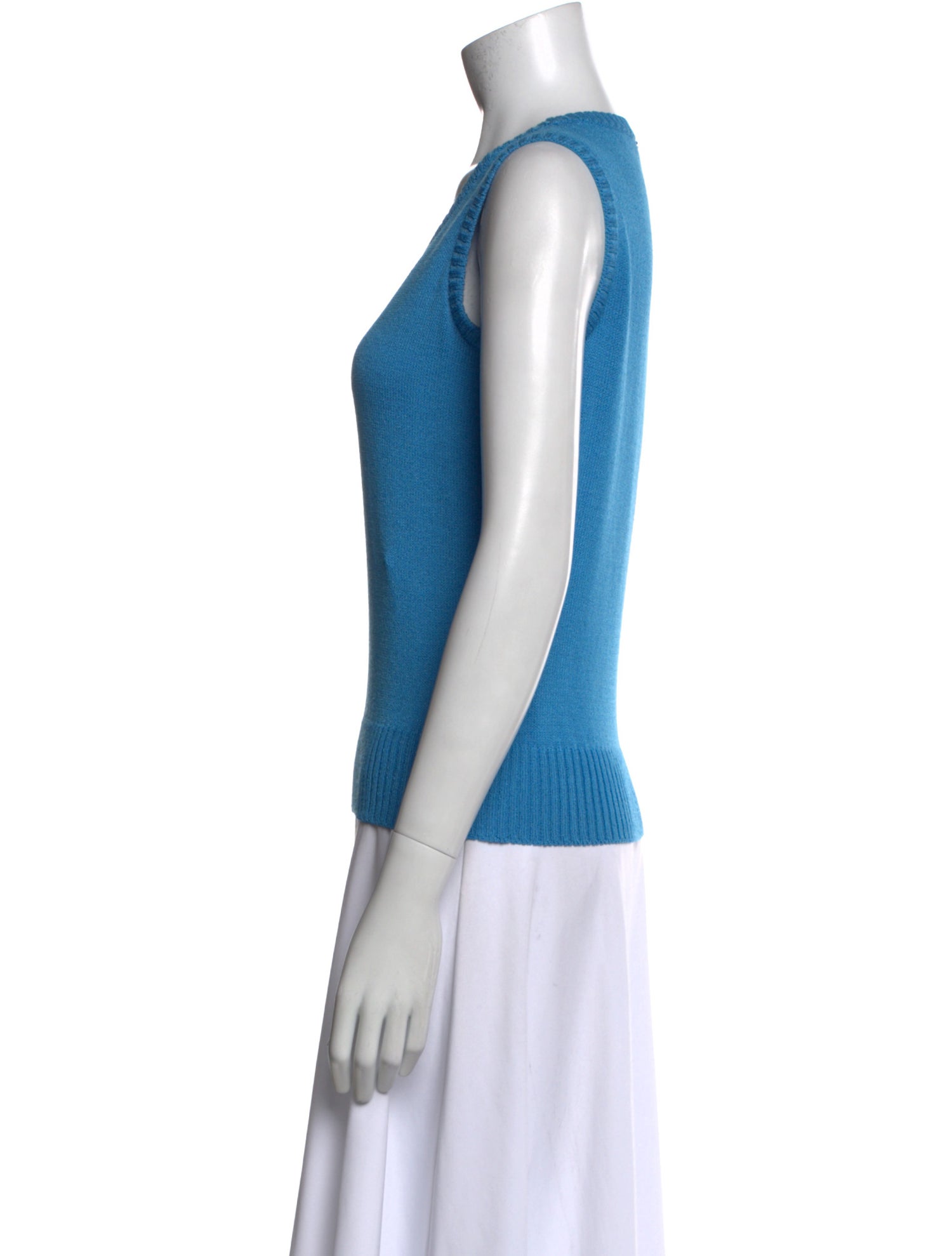 St. John Sport Wool Scoop Neck Sweater w/ Tags