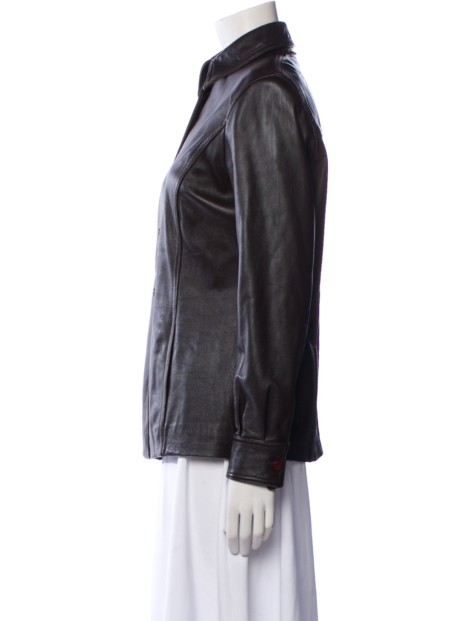St. John Sport Lamb Leather Jacket