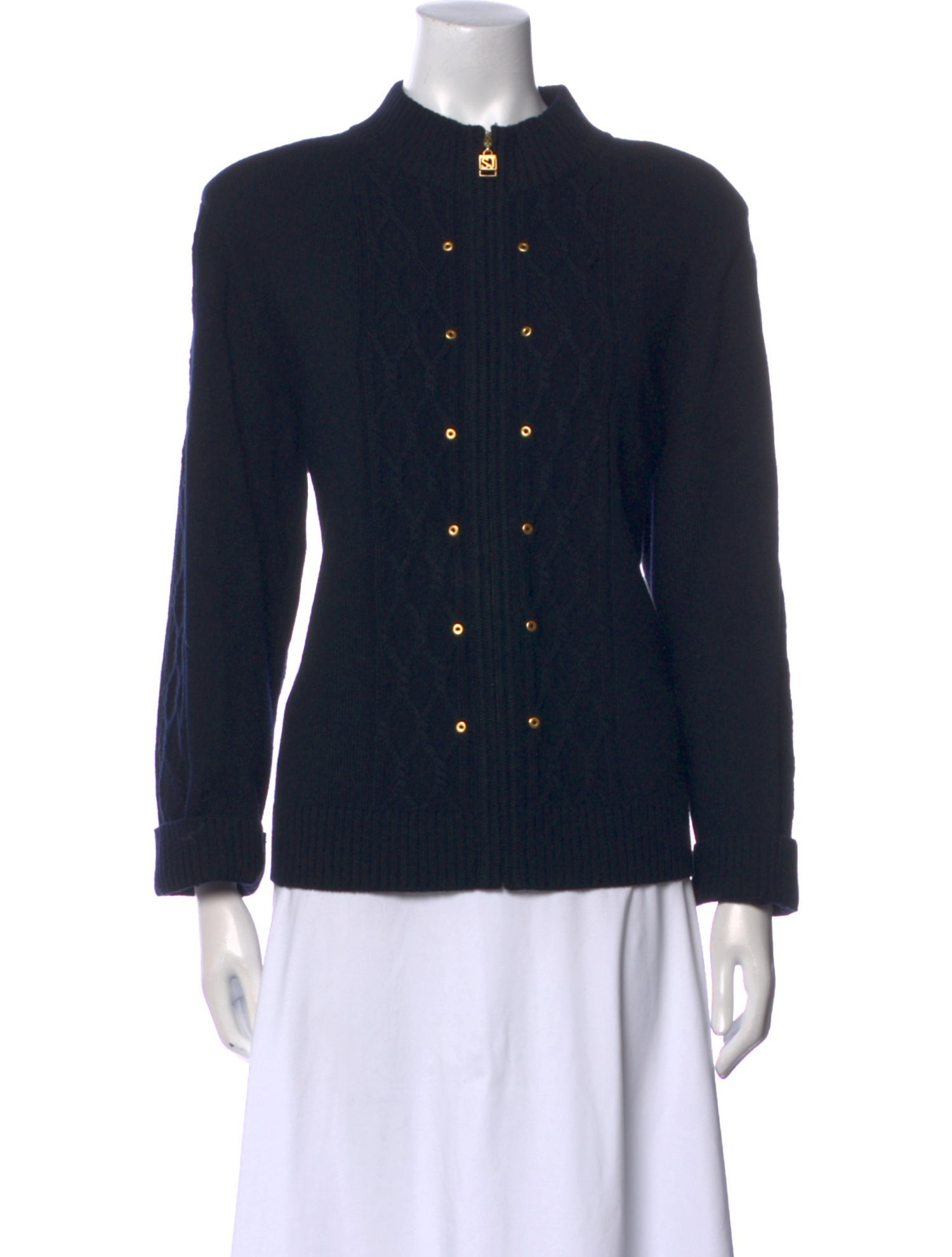 St. John Sport Cashmere Mock Neck Sweater