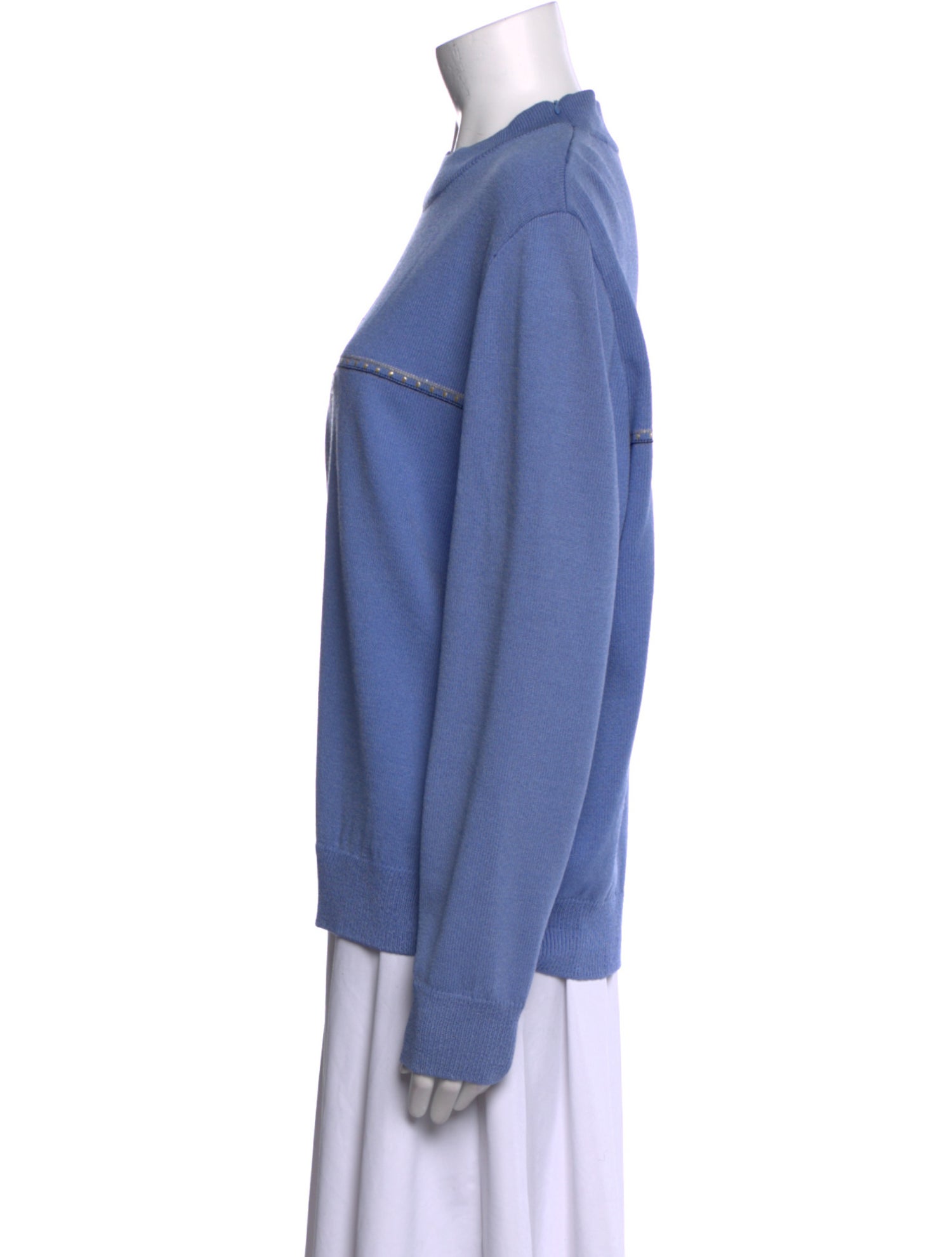 St. John Sport Wool Mock Neck Sweater