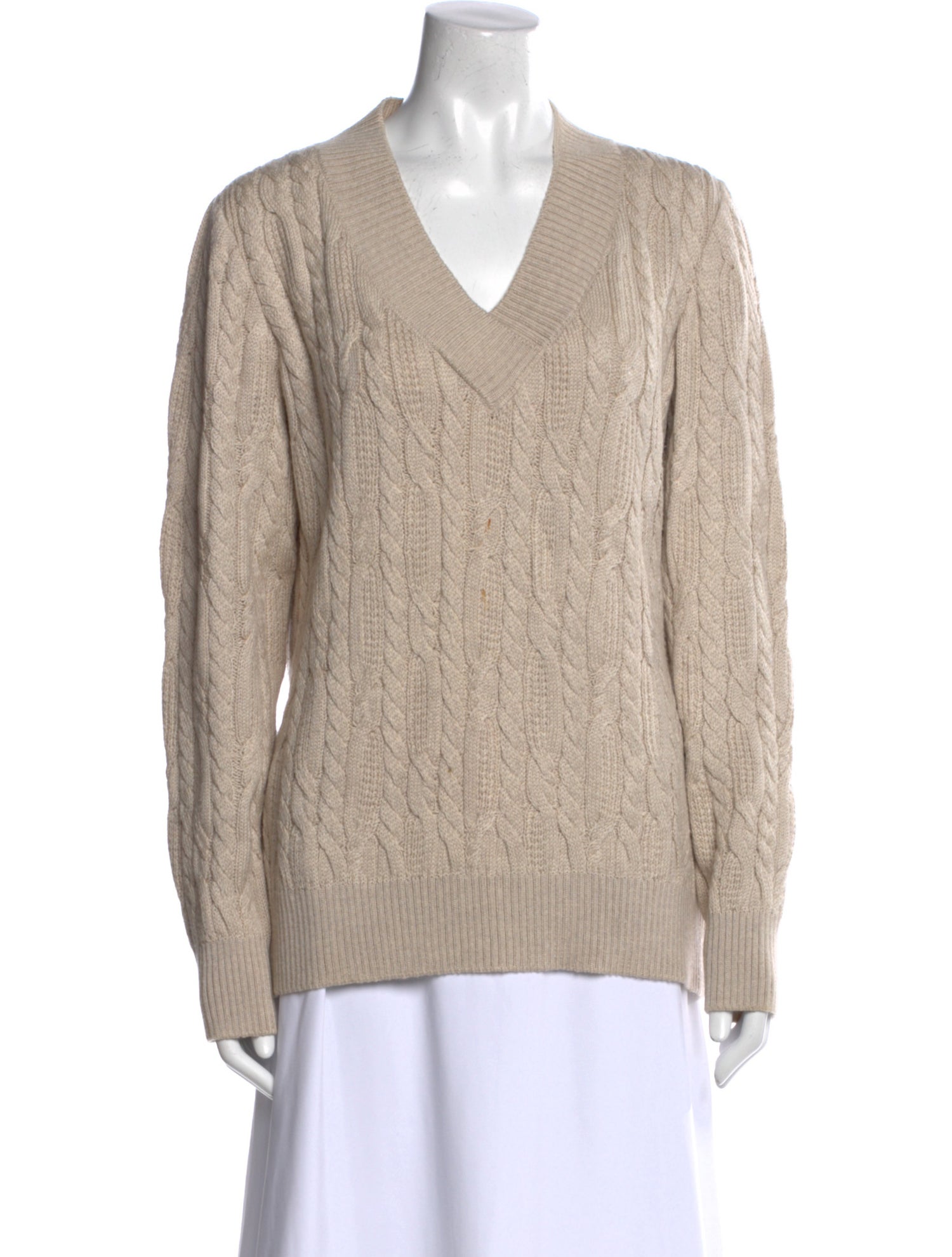 St. John Sport Wool V-Neck Sweater