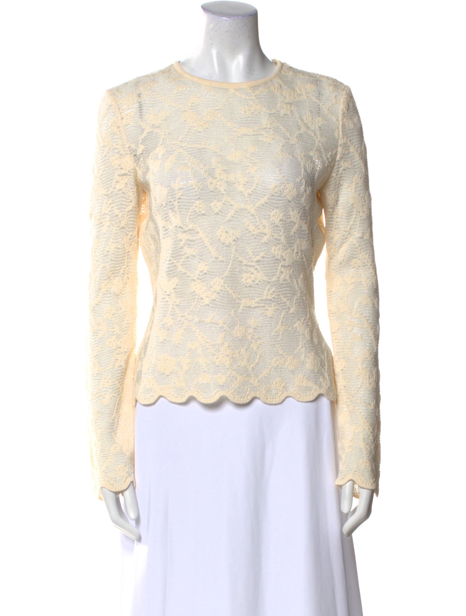 St. John Sport Wool Crew Neck Sweater