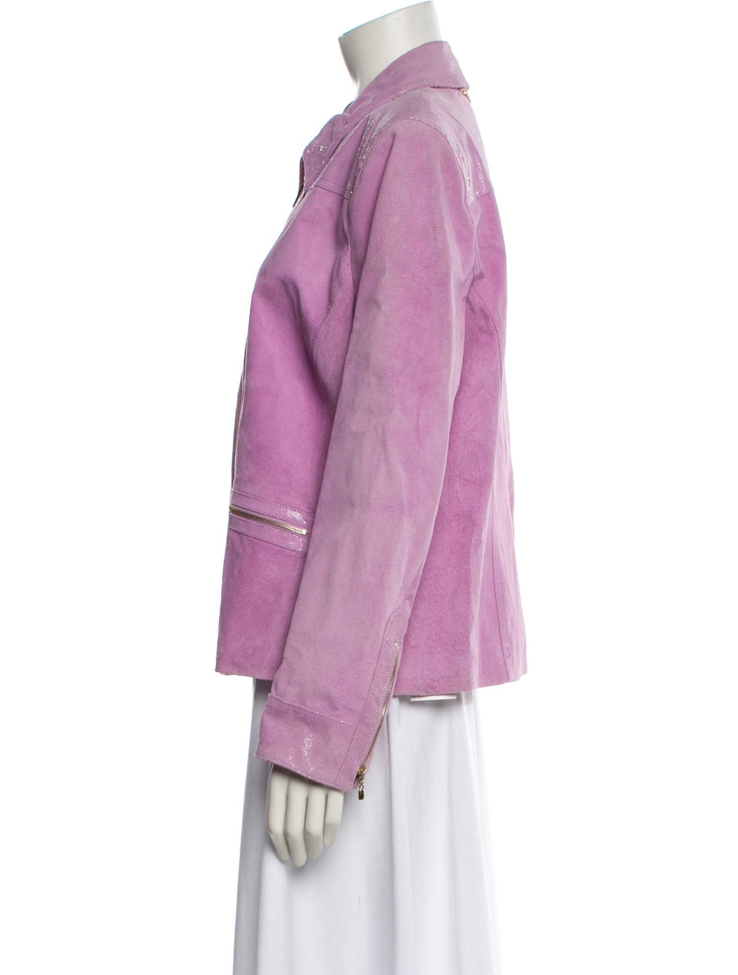 St. John Sport Leather Blazer