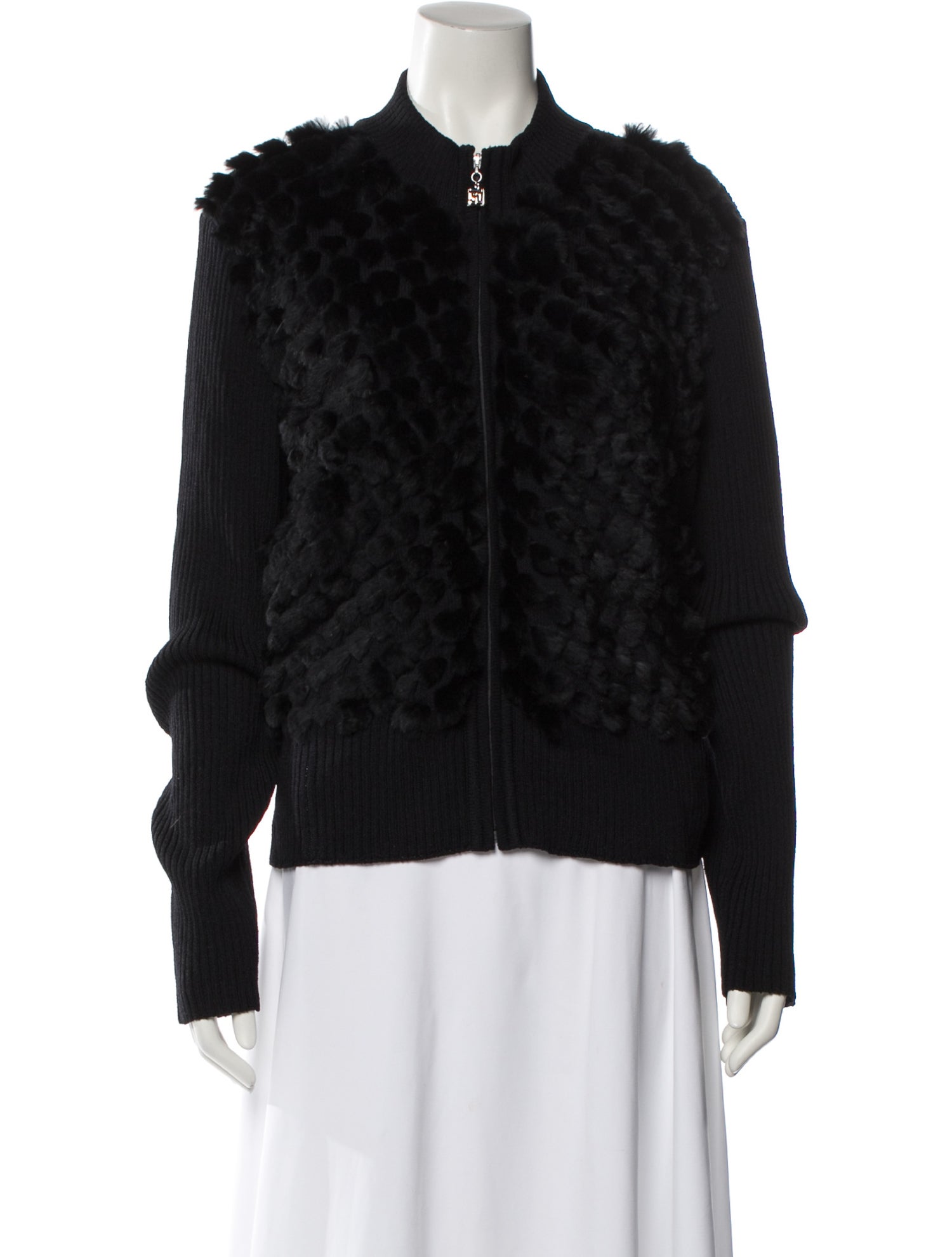 St. John Sport Wool Fur Jacket w/ Tags