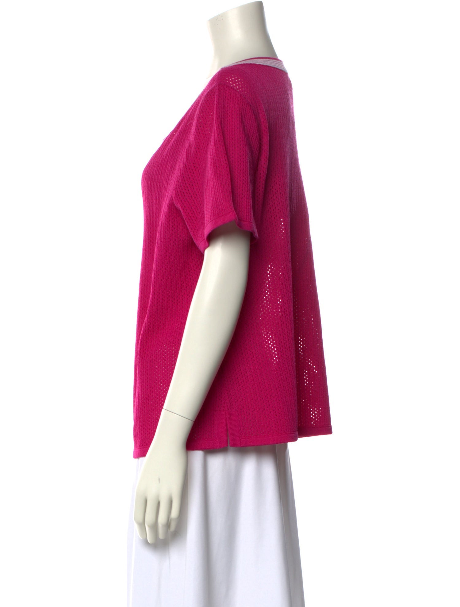 St. John Sport Wool Scoop Neck Sweater