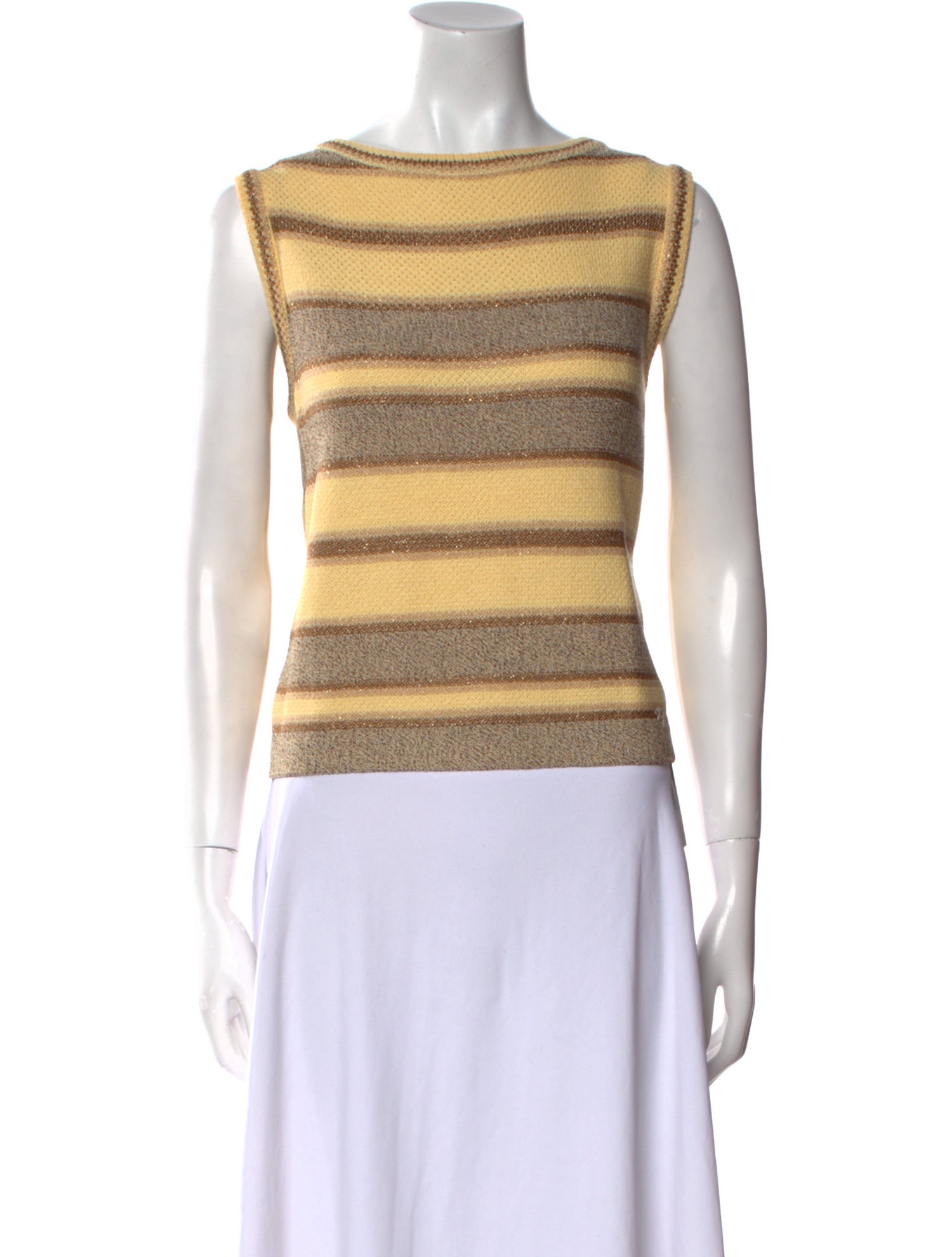 St. John Sport Wool Striped Sweater
