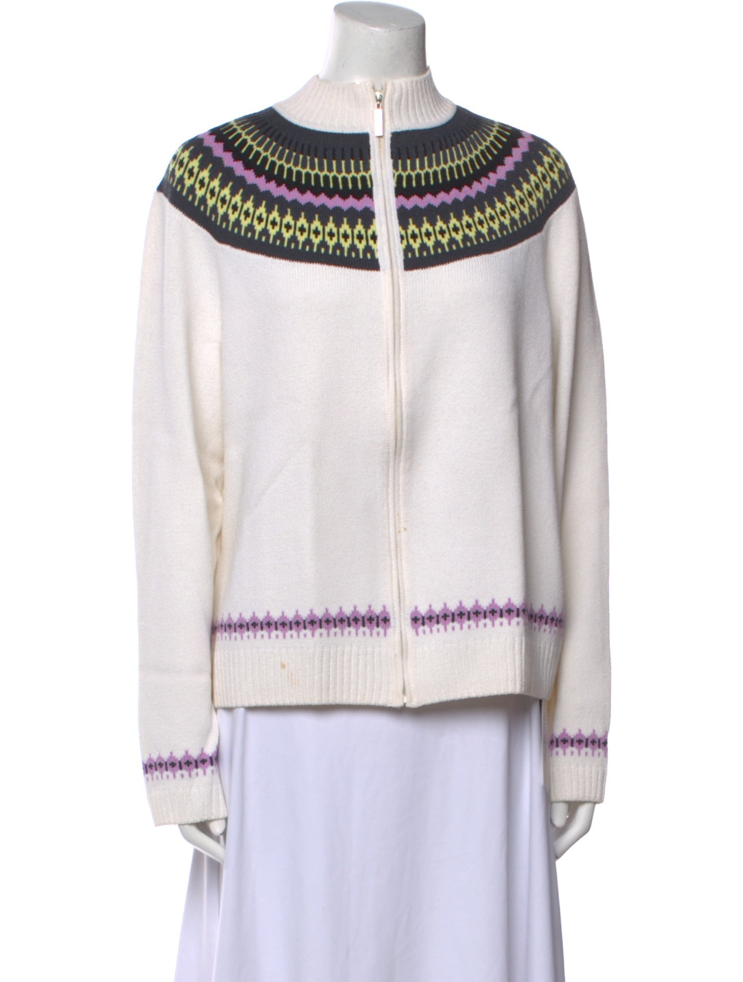 St. John Sport Wool Striped Sweater