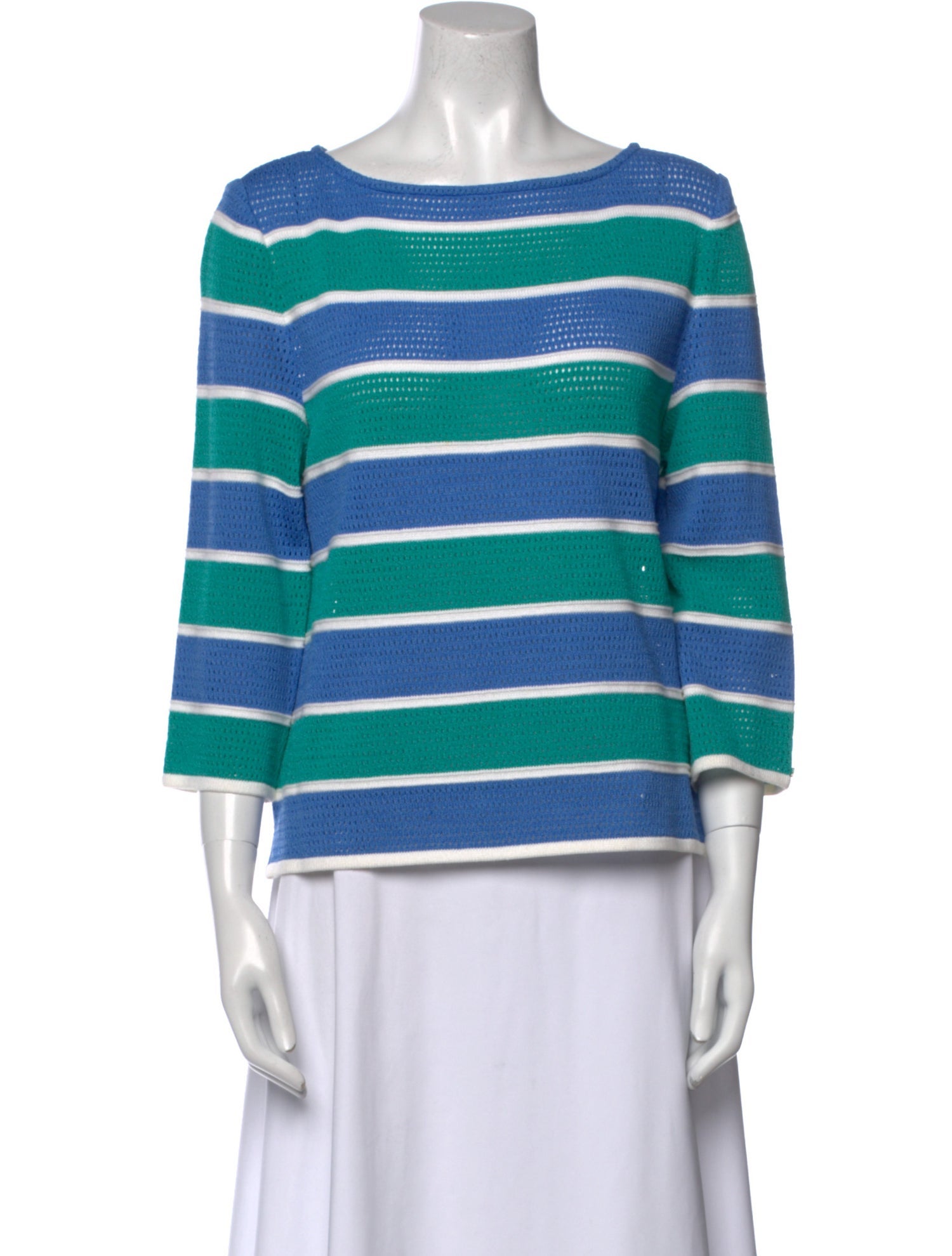 St. John Sport Wool Striped Sweater