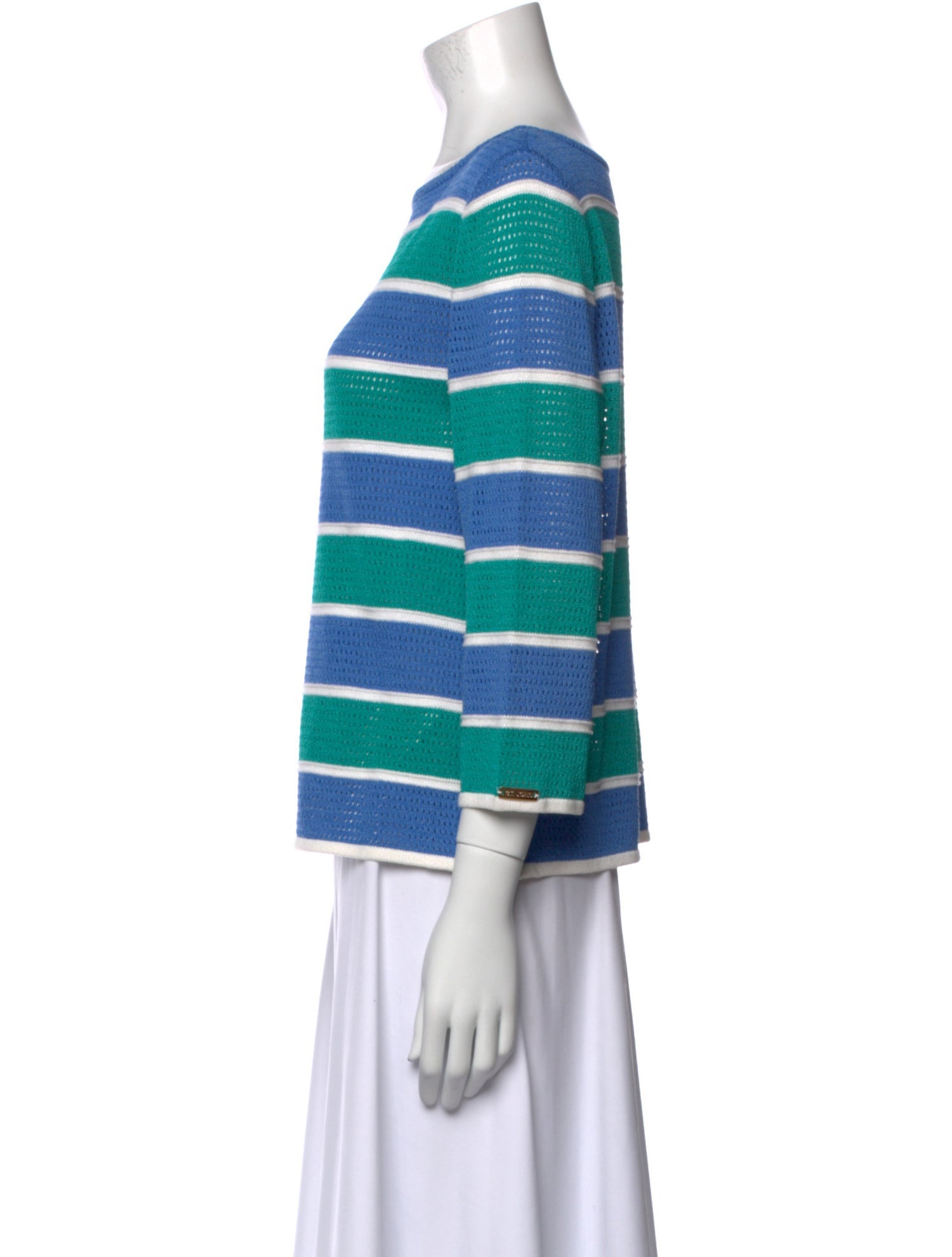 St. John Sport Wool Striped Sweater