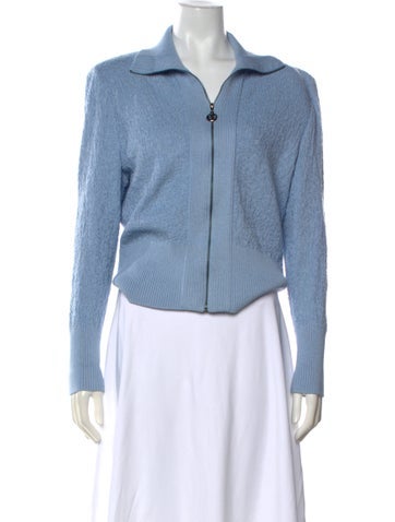 Pre-owned St John Wool Sweater In Blue