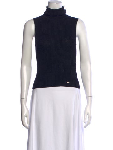 Pre-owned St John Turtleneck Sweater In Blue