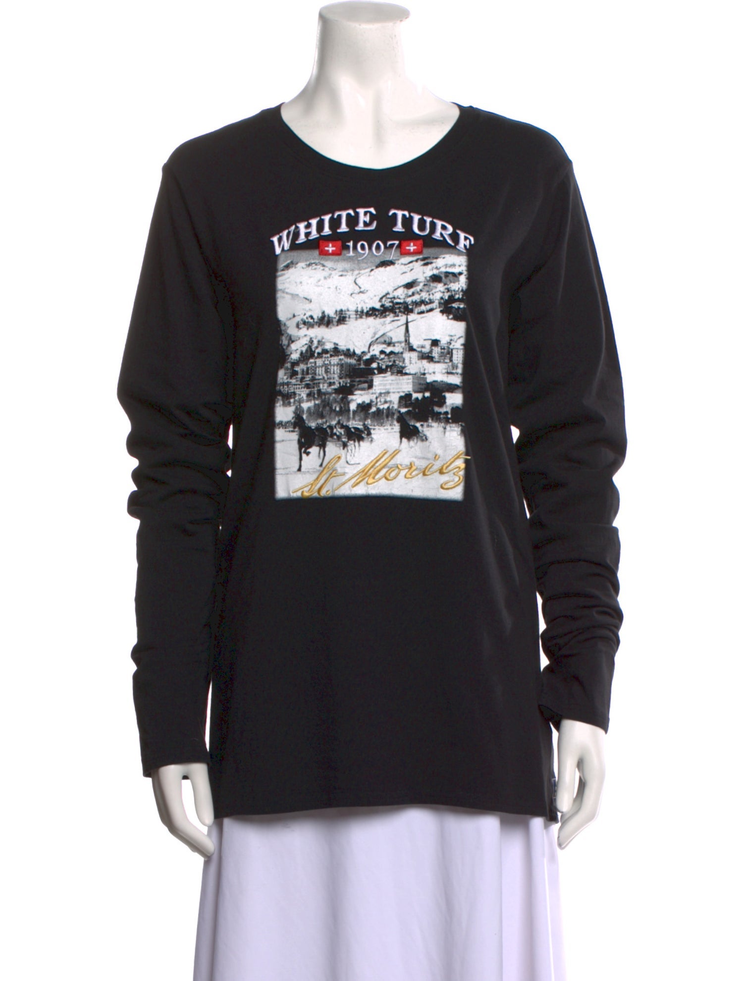 St. Moritz Graphic Print Crew Neck Sweatshirt