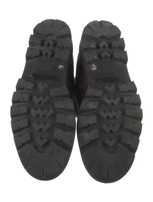 St. Moritz Suede Fur Trim Lace-Up Boots