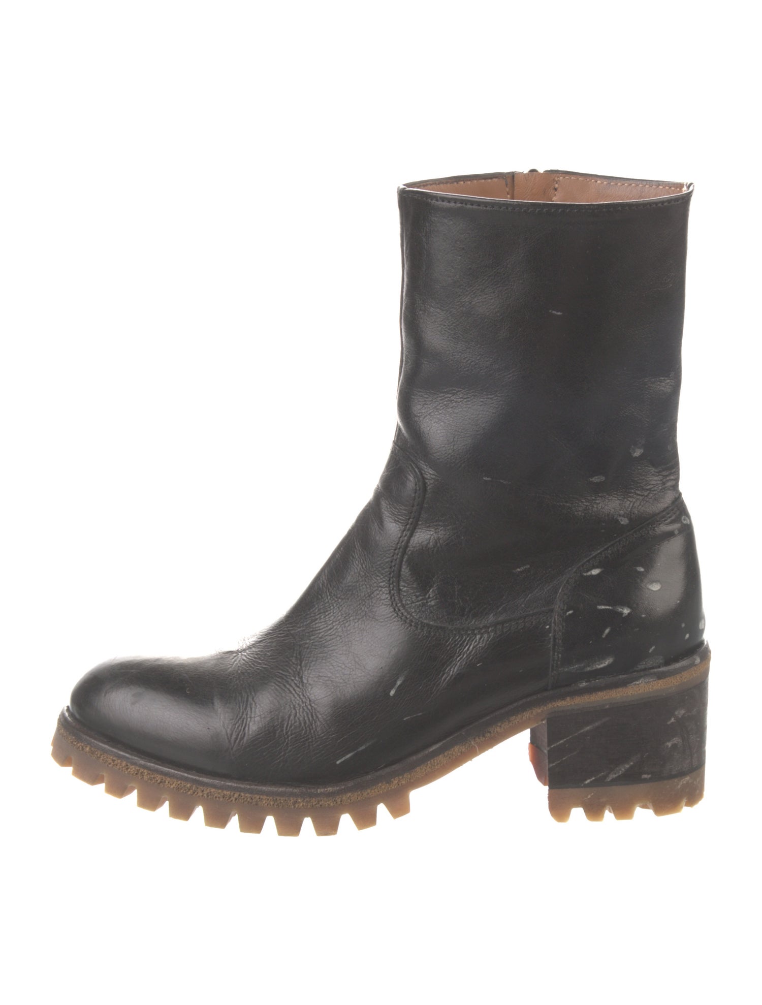 St. Moritz Leather Moto Boots