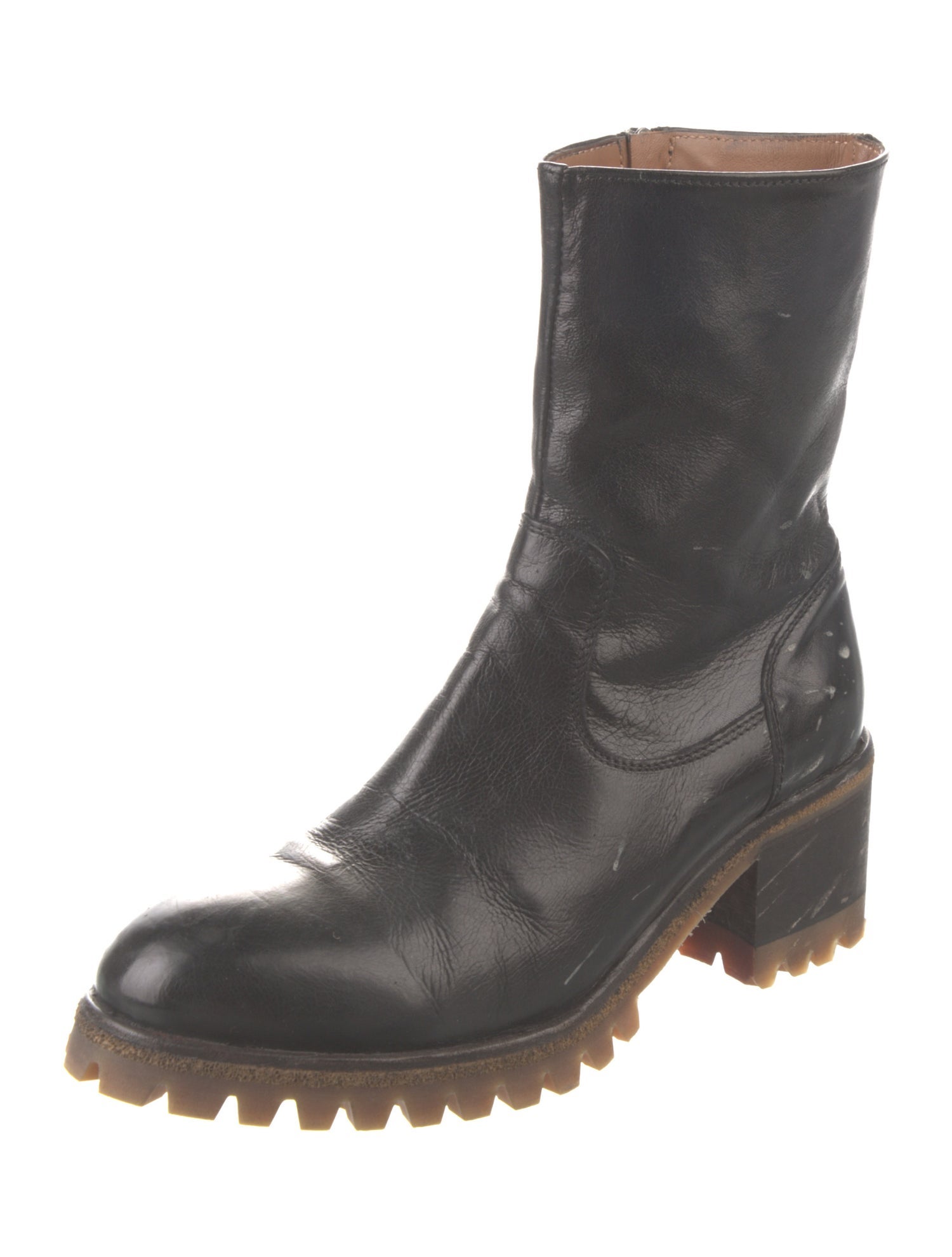 St. Moritz Leather Moto Boots
