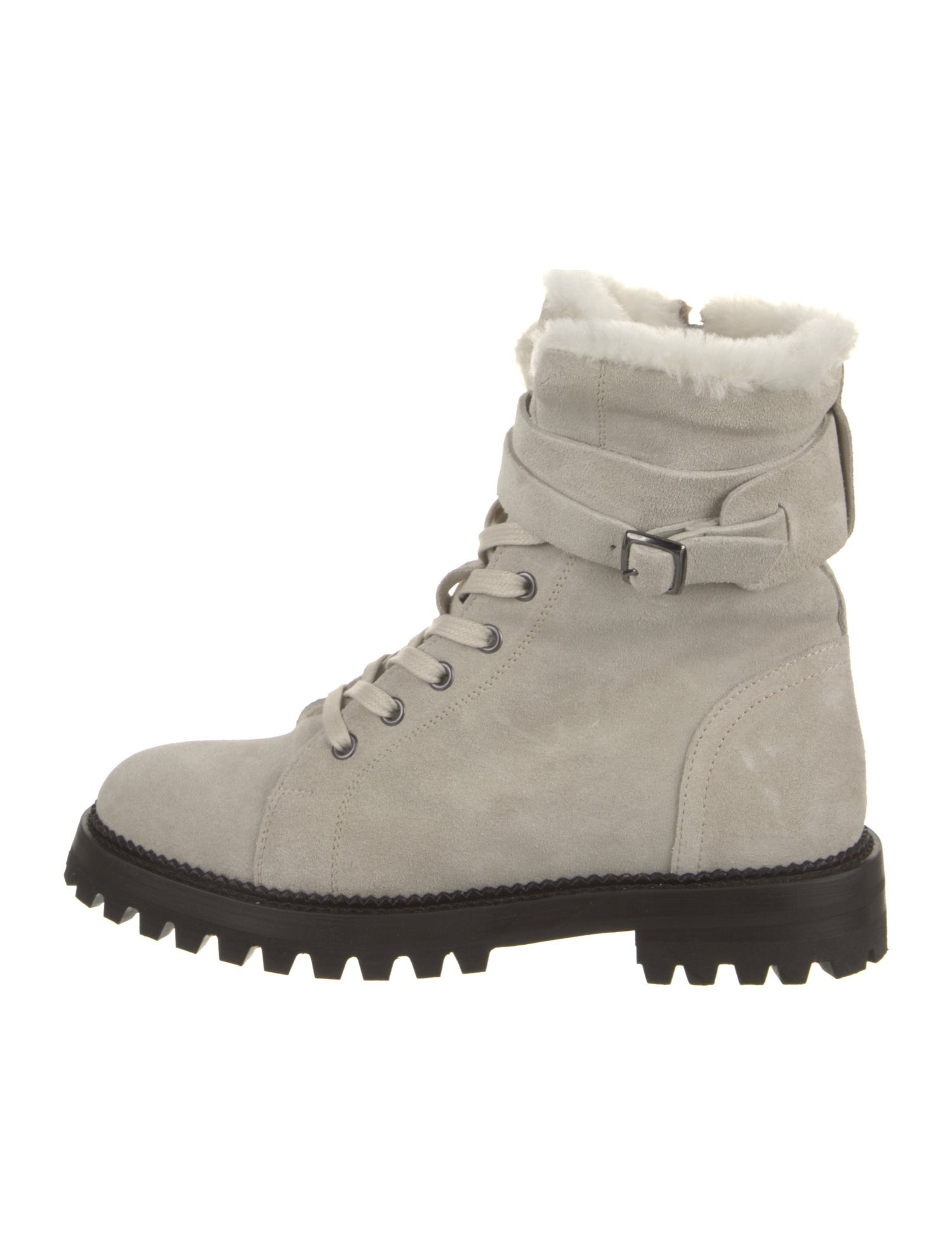 St. Moritz Suede Combat Boots