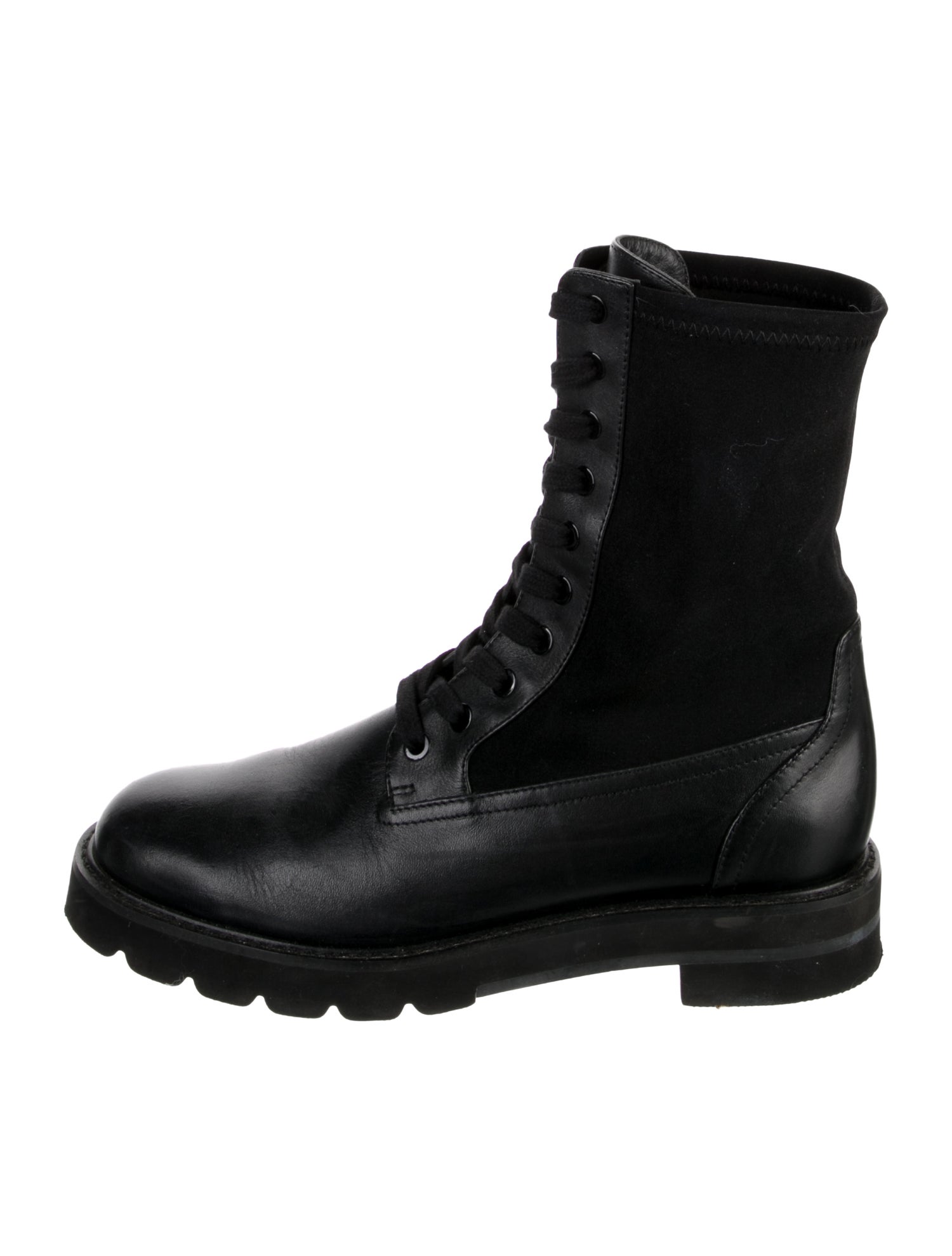 Stuart Lamprell Leather Combat Boots