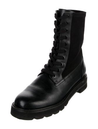 Stuart Lamprell Leather Combat Boots