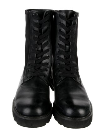 Stuart Lamprell Leather Combat Boots