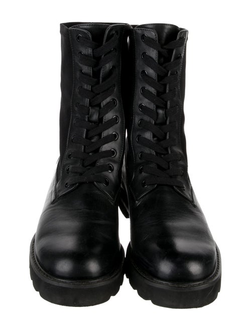 Stuart Lamprell Leather Combat Boots