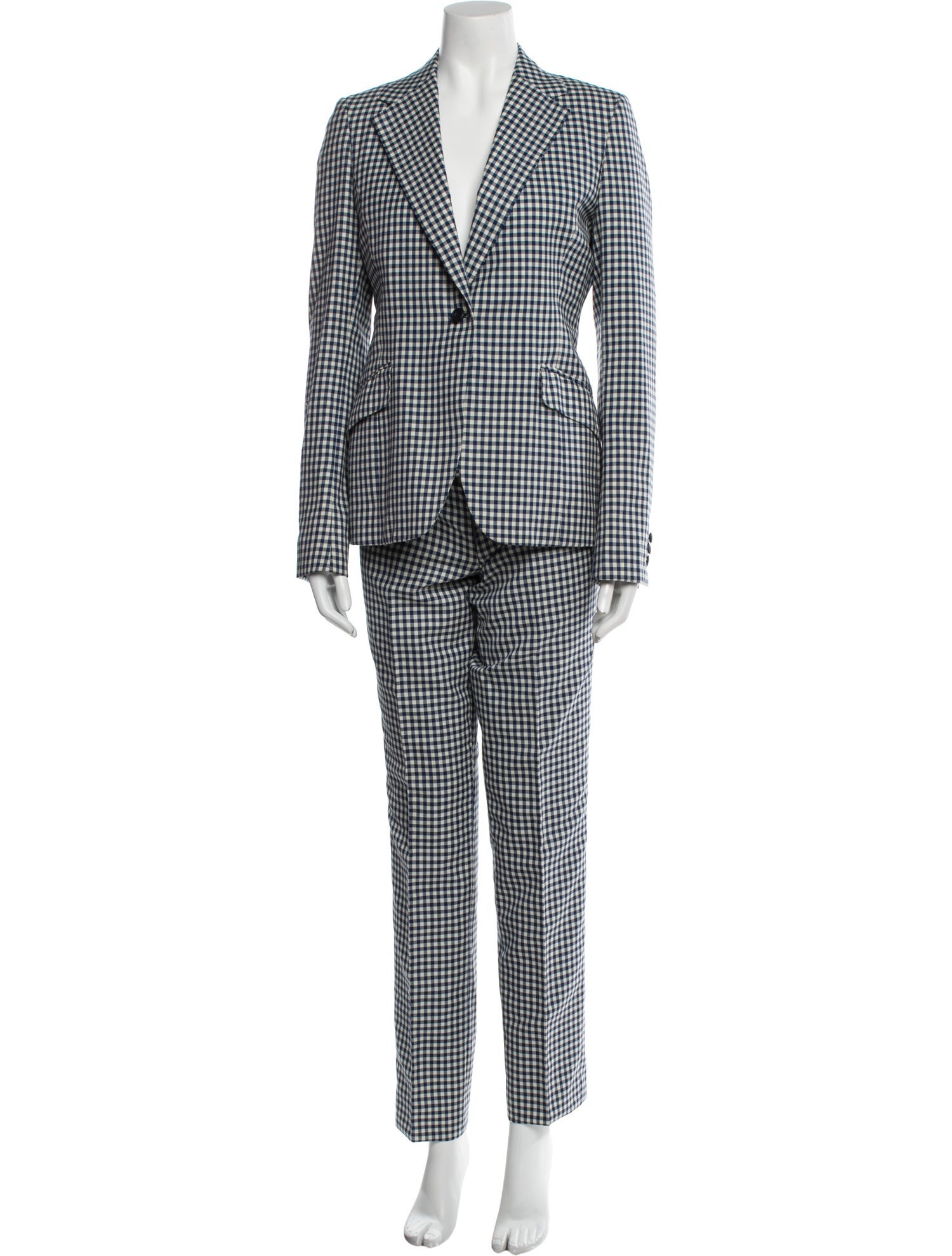 Stuart Lamprell Plaid Print Pantsuit