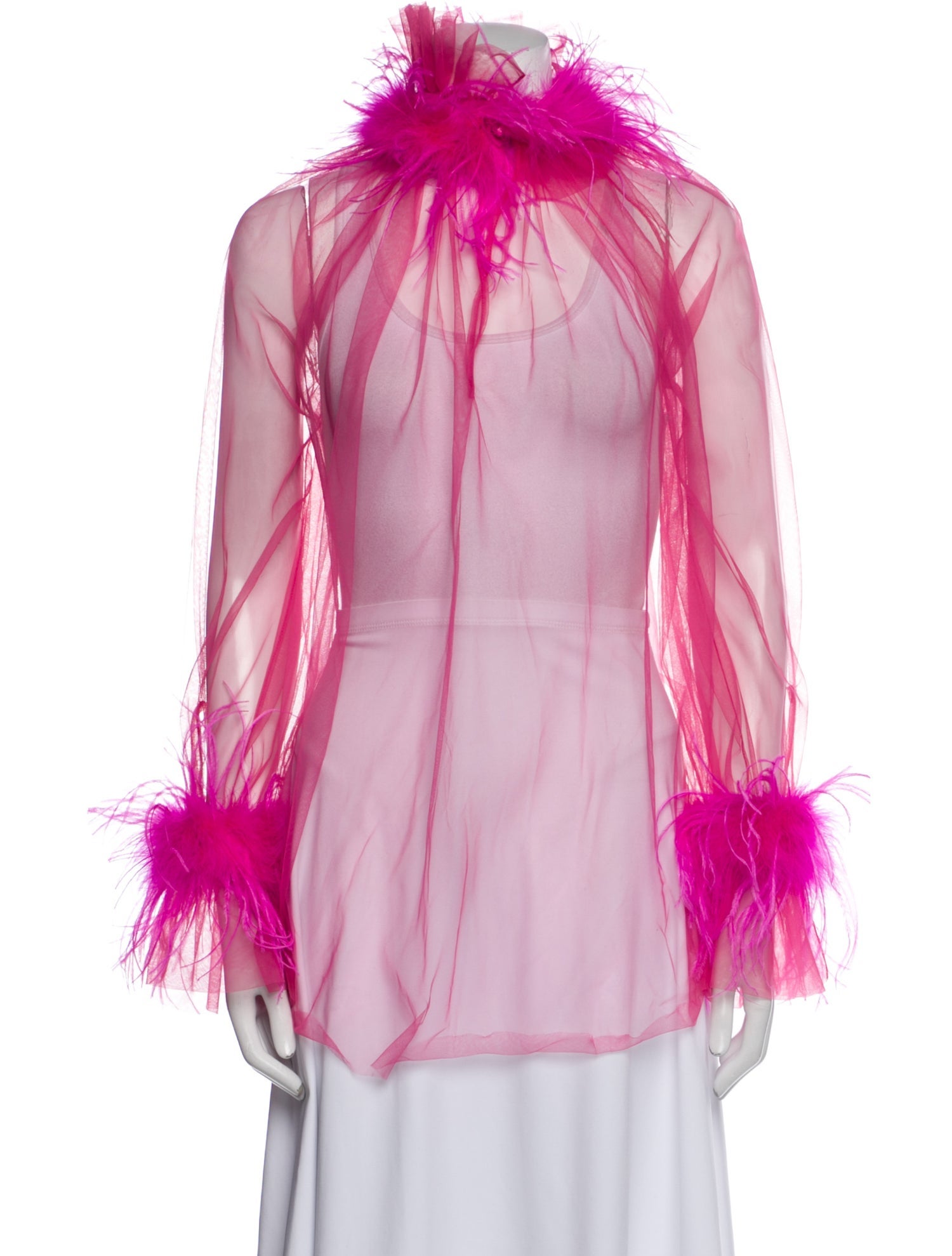 STYLAND Mock Neck Long Sleeve Blouse