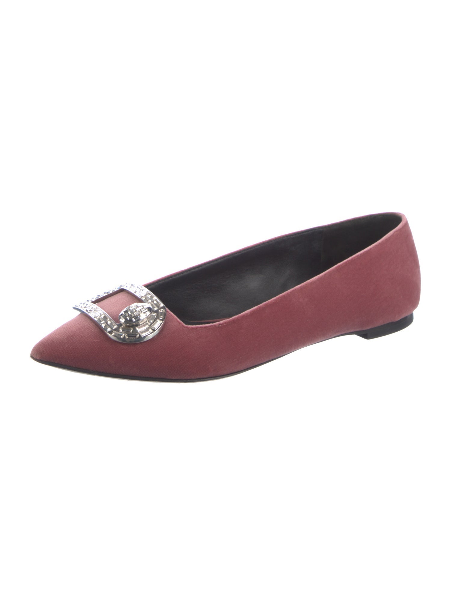 Stella Luna Velvet Crystal Embellishments Ballet Flats