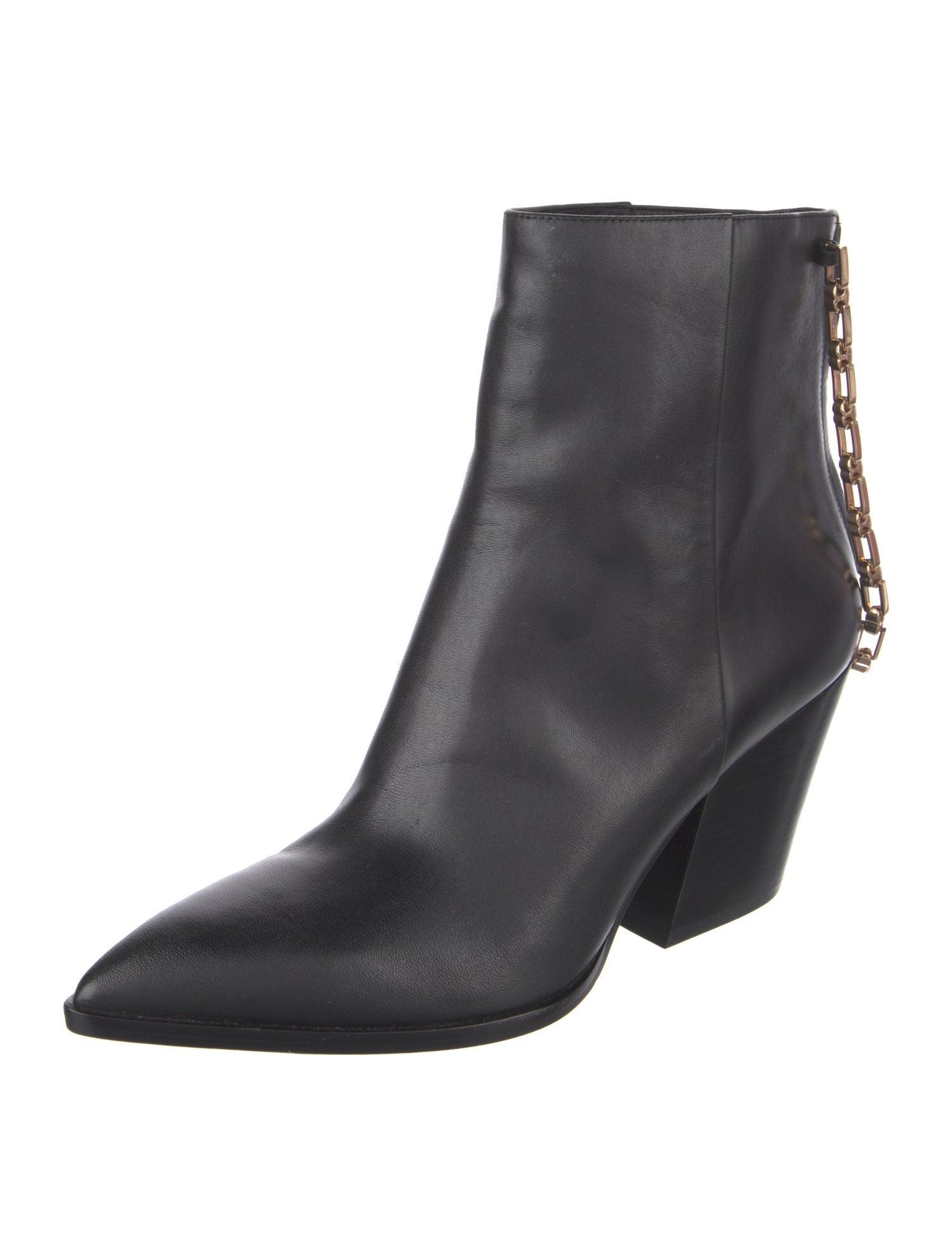Stella Luna Leather Chain-Link Accents Boots