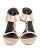Stella Luna Satin Chain-Link Accents T-Strap Sandals